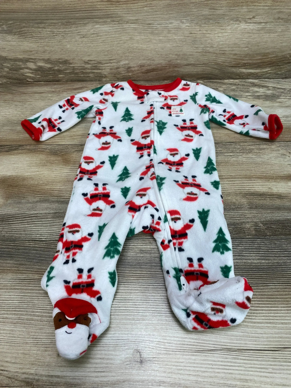 Just One You Santa Blanket Sleeper White sz 3m - Me n Mommy To Be