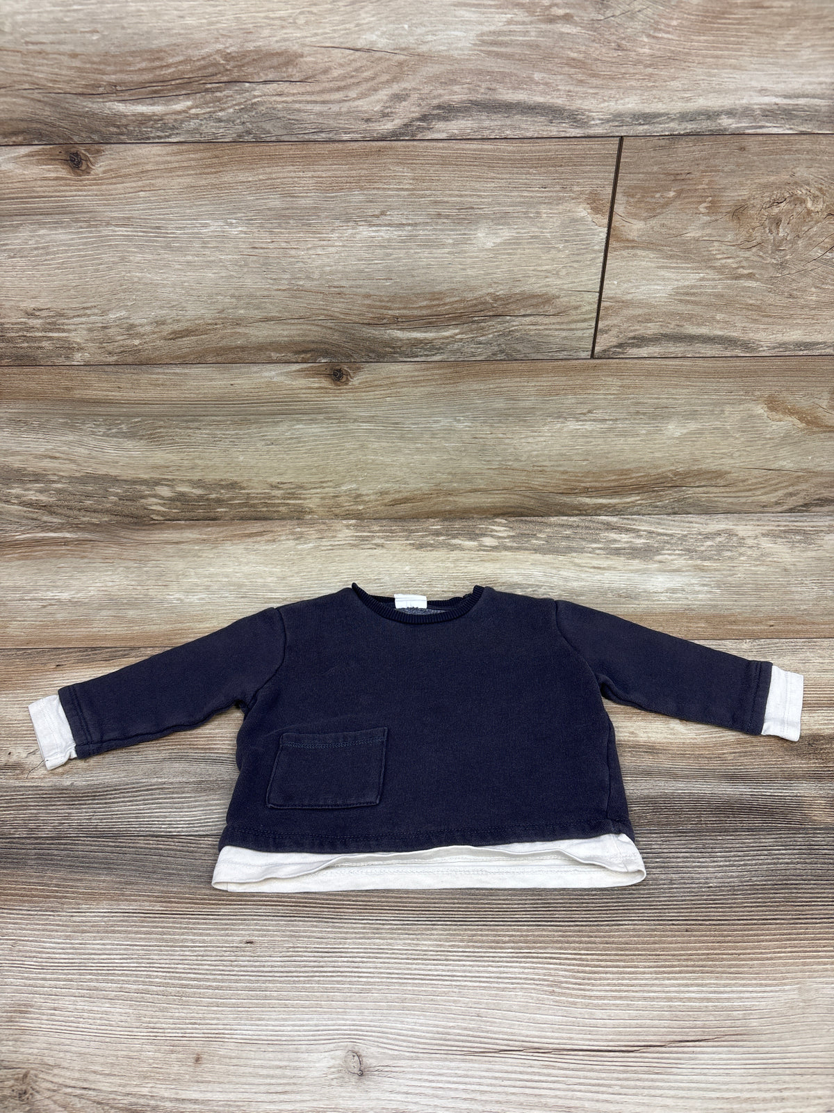Zara Pullover Sweatshirt Grey sz 6-9m