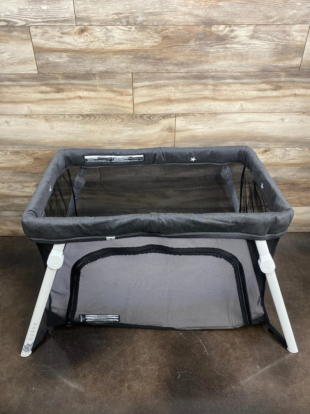 Guava Lotus Travel Crib With Travel Bag in Grey*