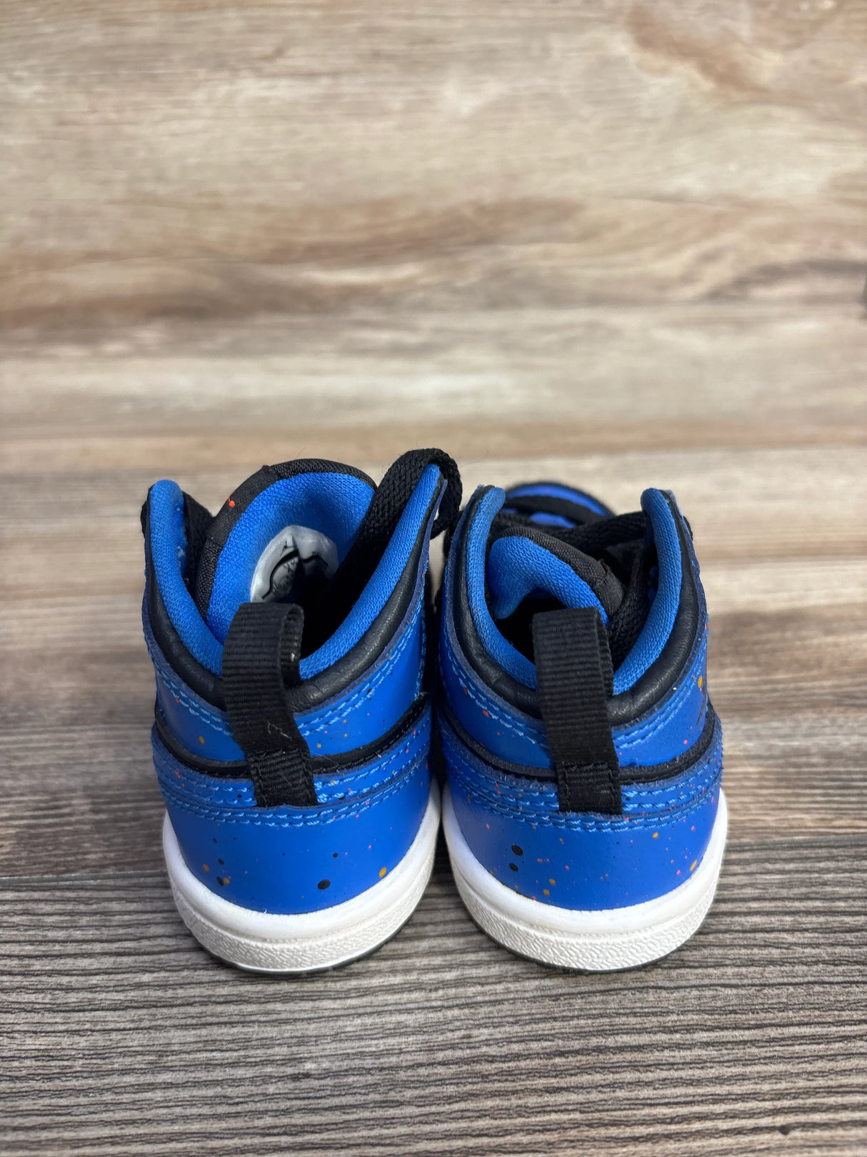 Air Jordan 1 Mid BT 'Royal Splatter' Sneakers sz 5c