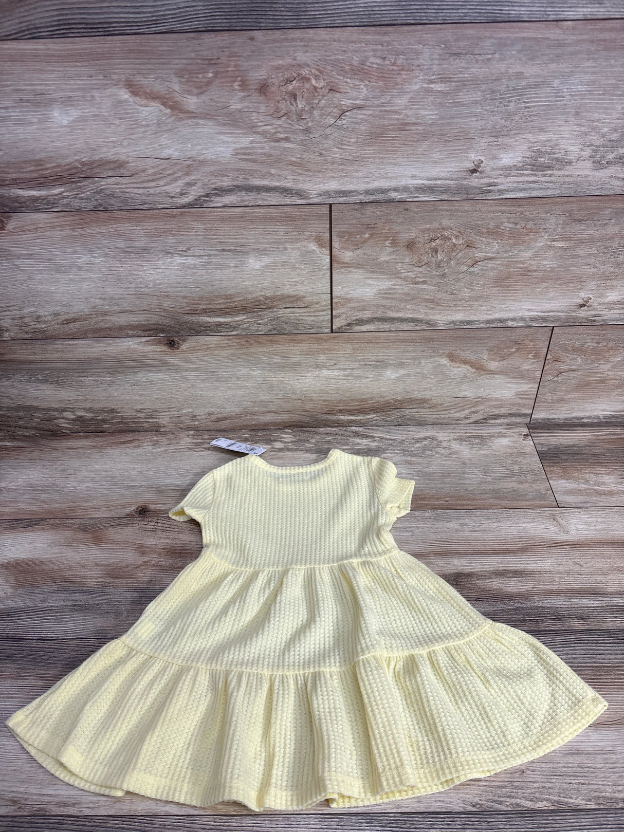 NEW Epic Threads Waffle Knit Dress Yellow sz 2T