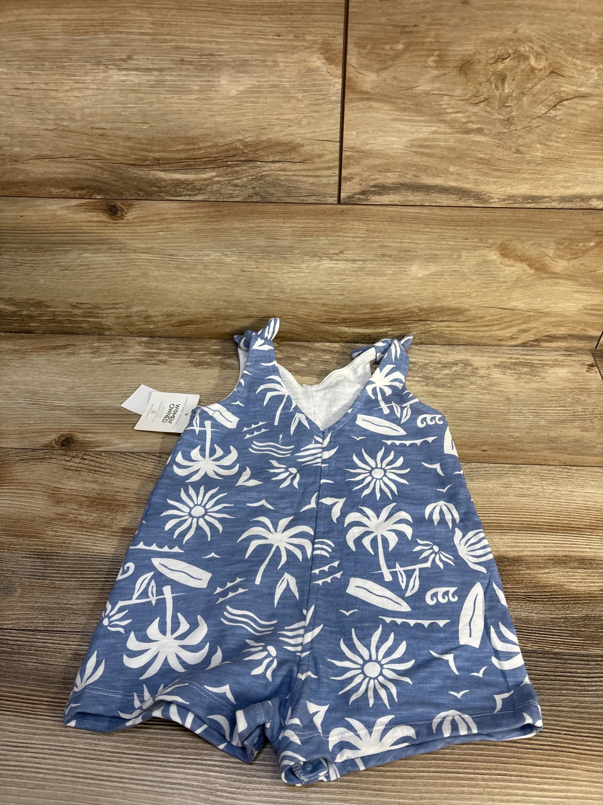 NEW Grayson Mini Palm Jumpsuit In Blue sz 2T