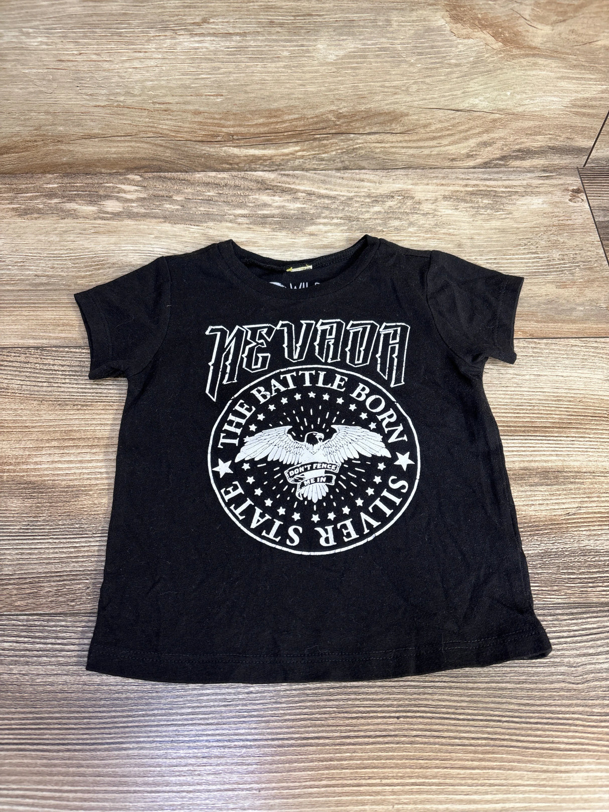Wild Is Calling Nevada Battle Born State Shirt Black sz 12m