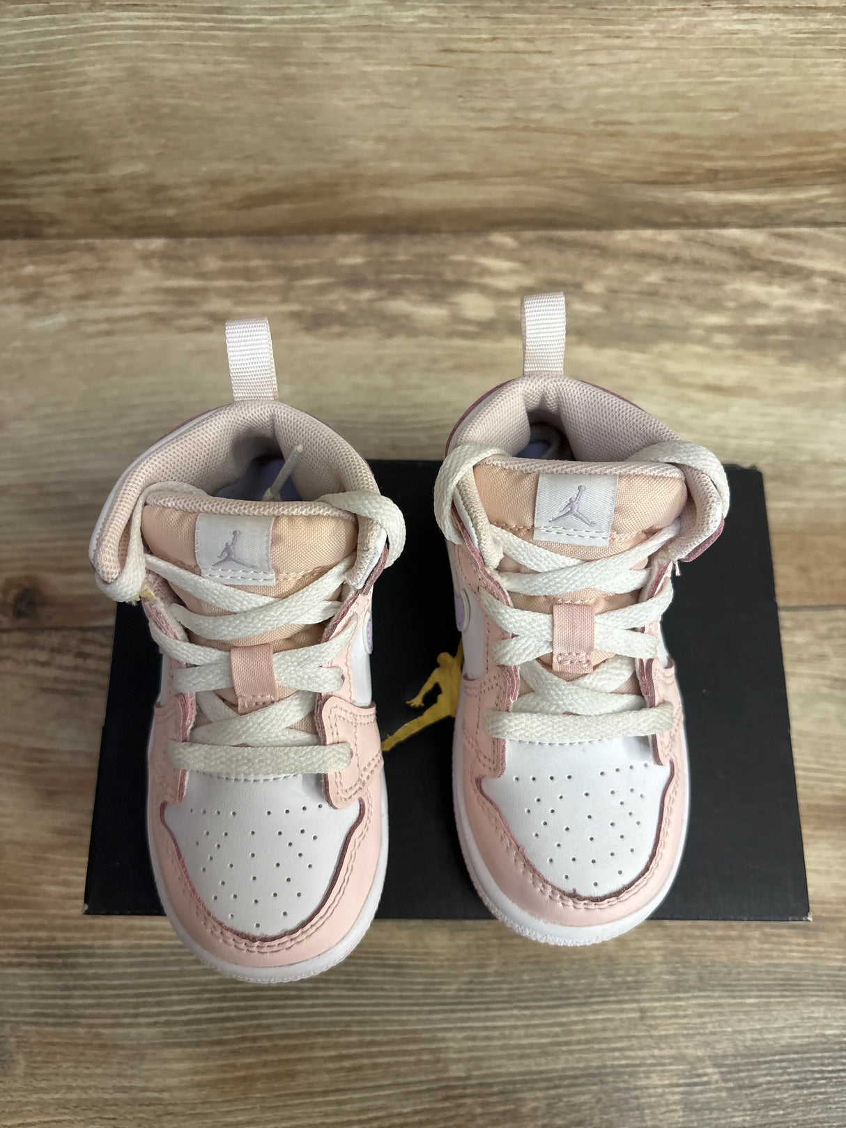 Air Jordan 1 Mid TD 'Pink Wash' Sneakers sz 6c