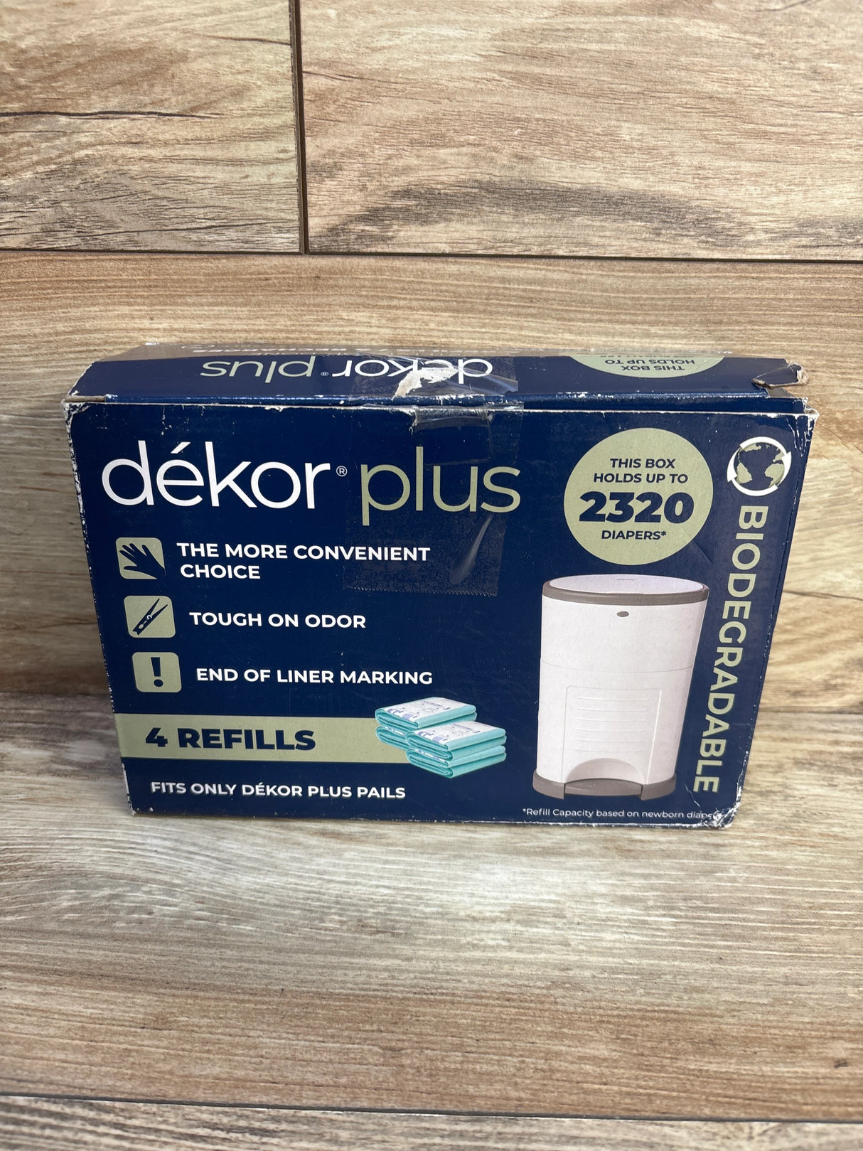NEW Dekor Plus Diaper Pail Refills 4Pk