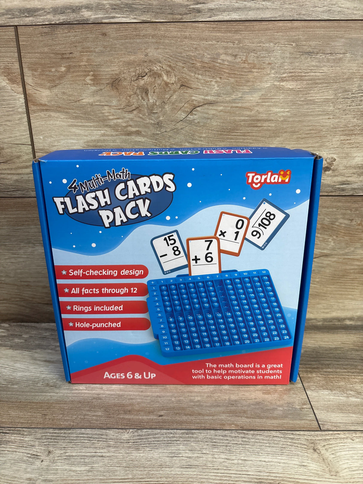 NEW Torlam 4 Multi-Math Flash Cards + Boards