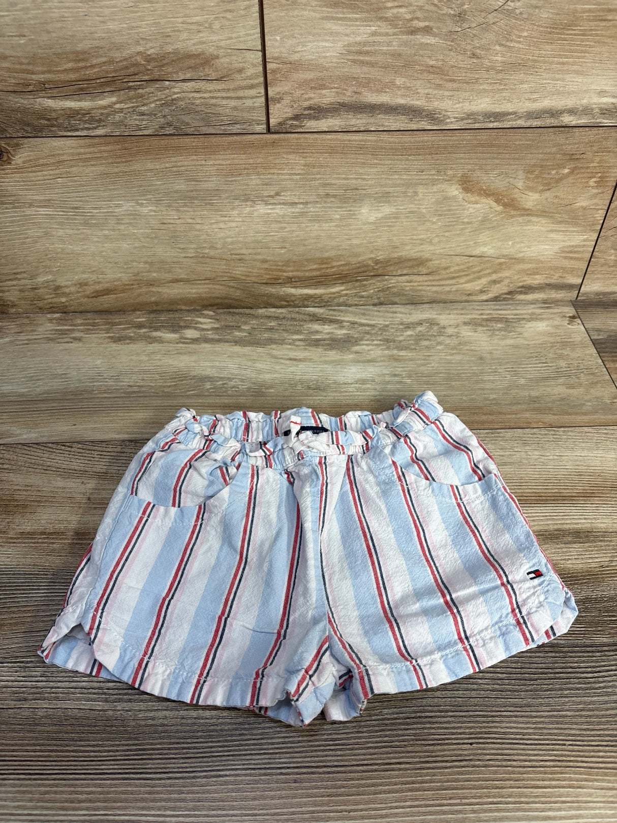 Tommy Hilfiger Red, White, & Blue Striped Shorts sz 5/6T