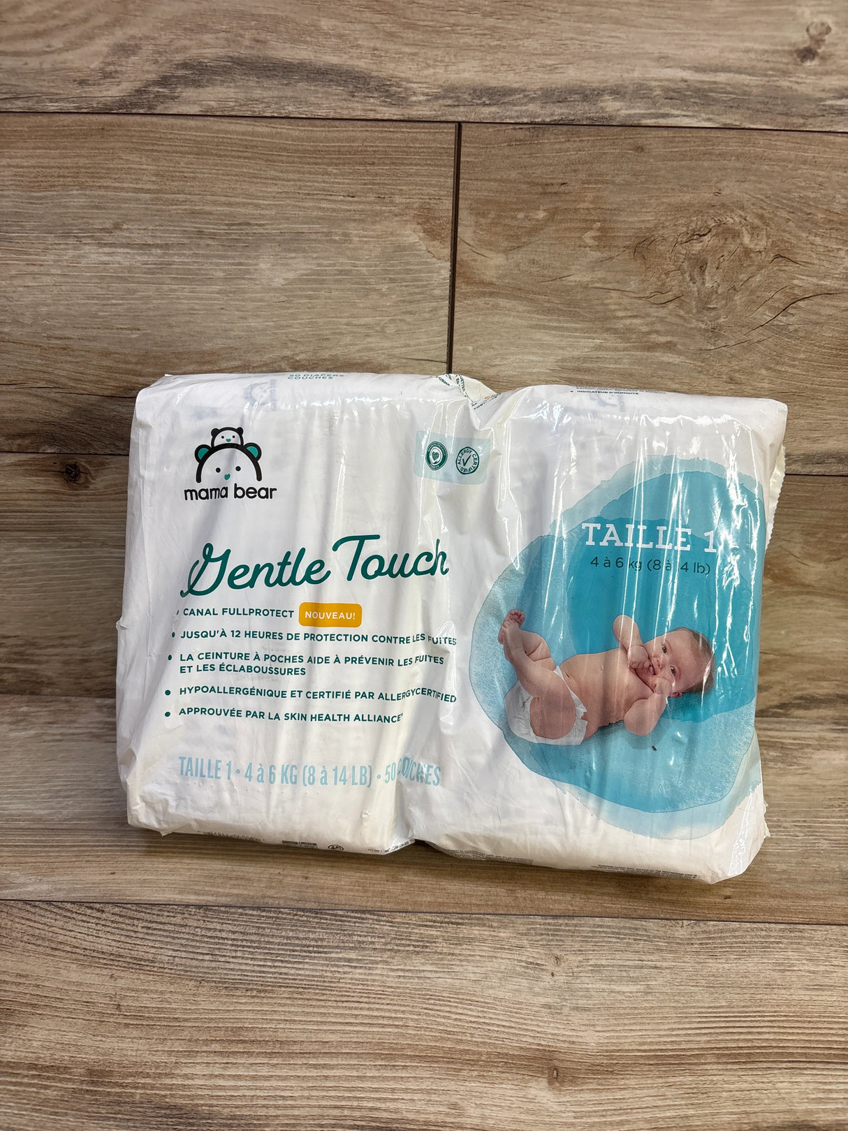 NEW Mama Bear Gentle Touch Diapers Size 1 50ct