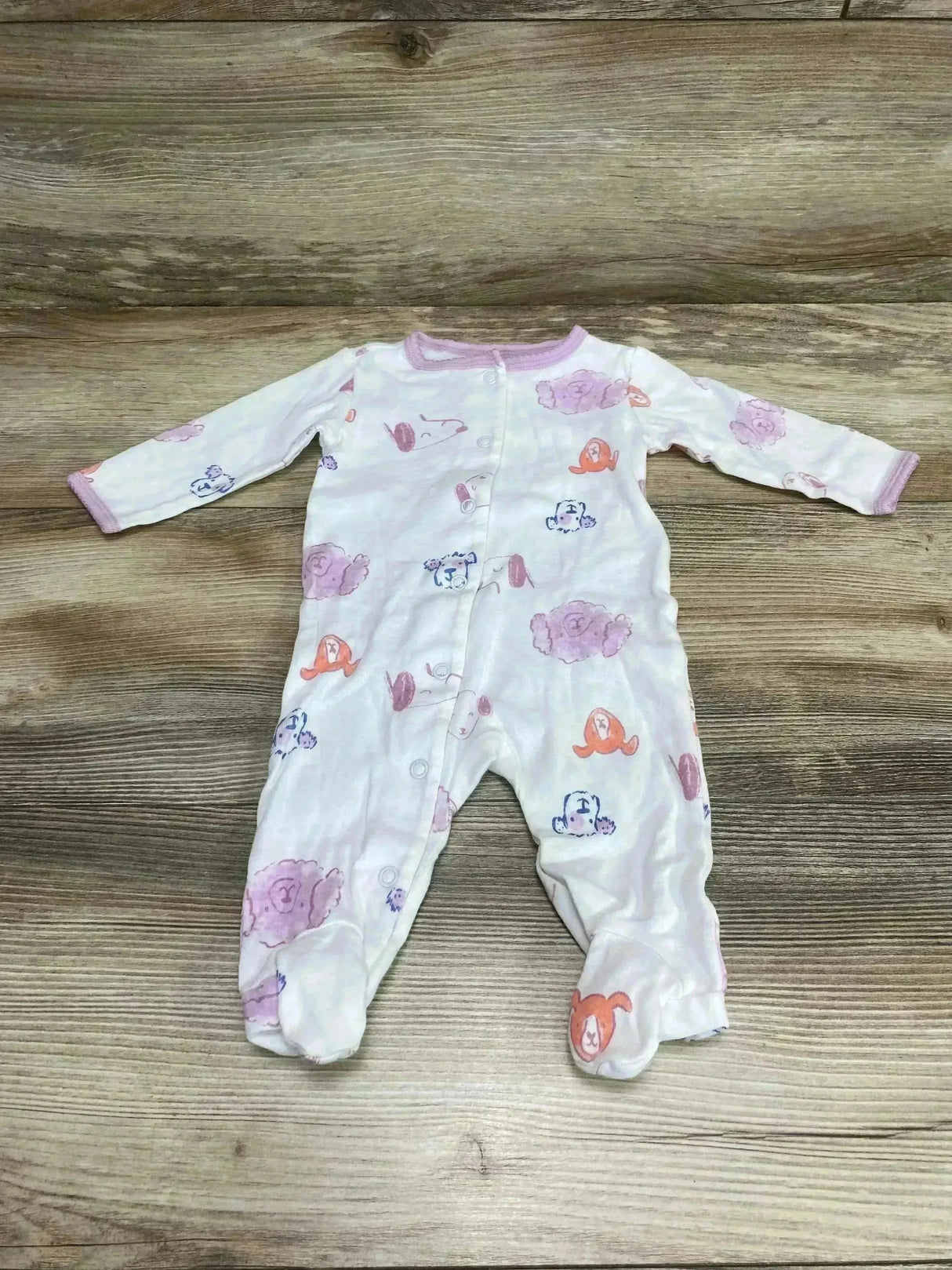 Carter's Animal Print Sleeper White sz 3m - Me n Mommy To Be