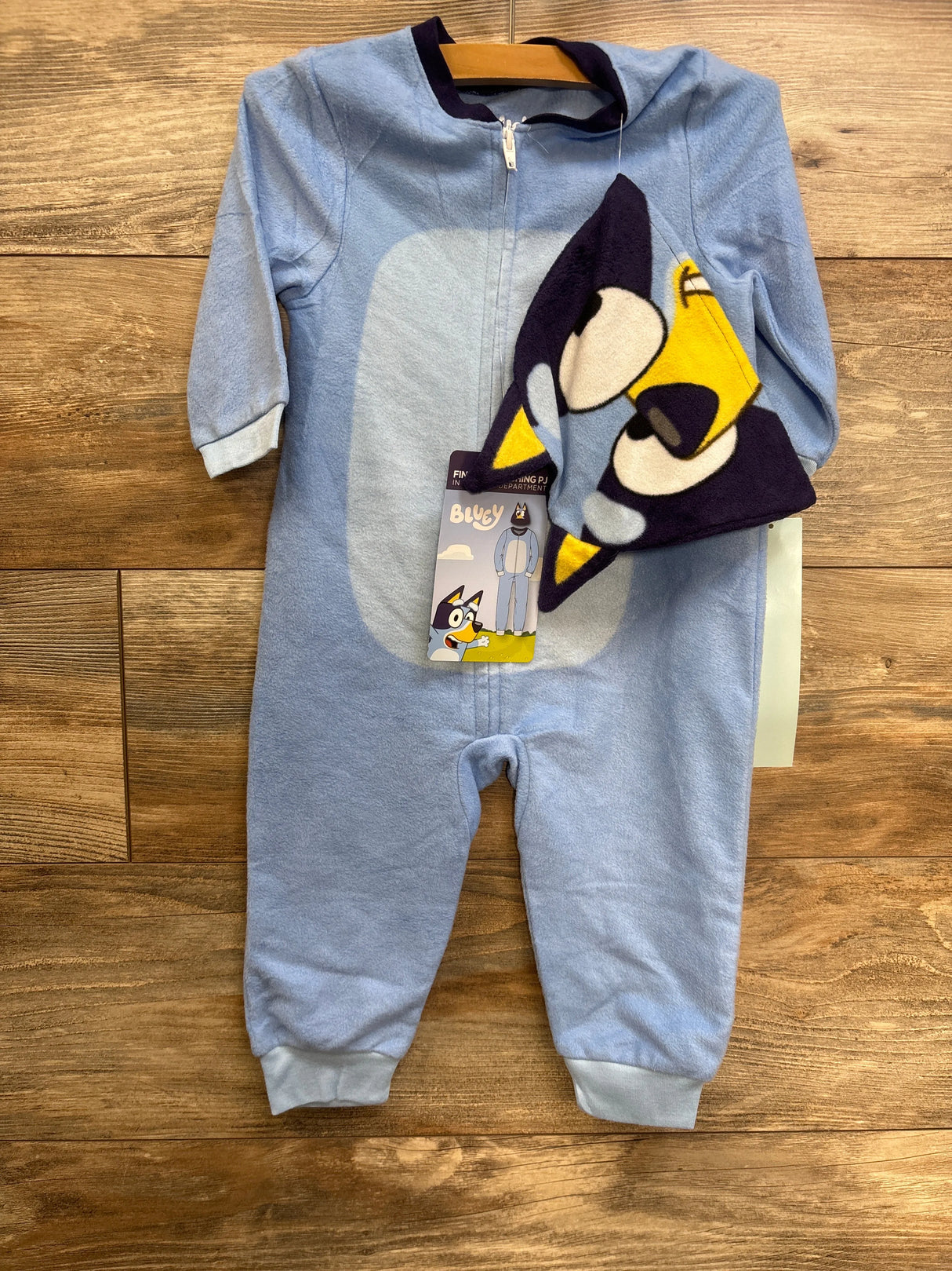 NEW Bluey 2pc Plush Sleeper and Hat Set Blue sz 18m