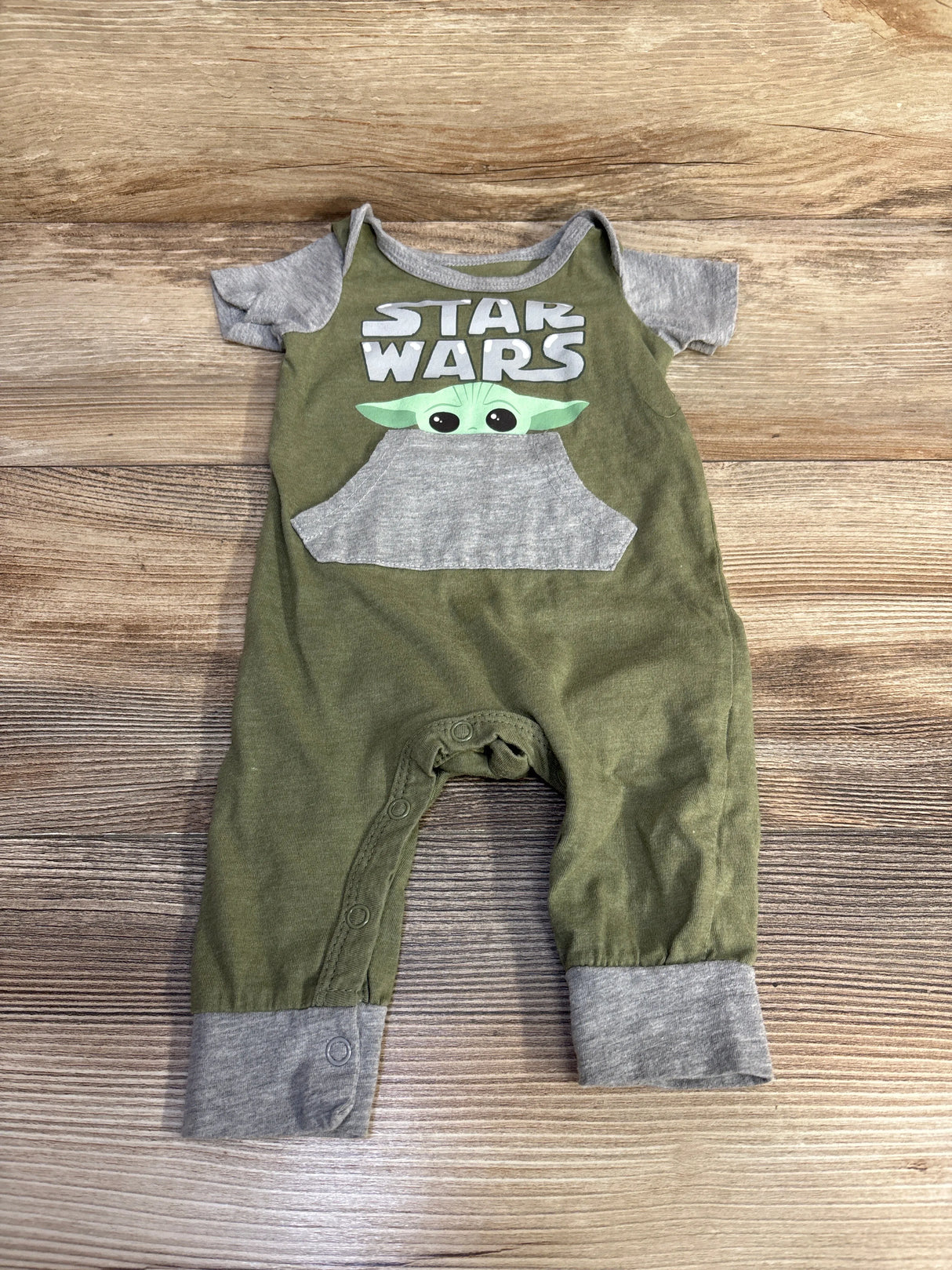 Star Wars Grogu Romper Green sz 3-6m - Me n Mommy To Be