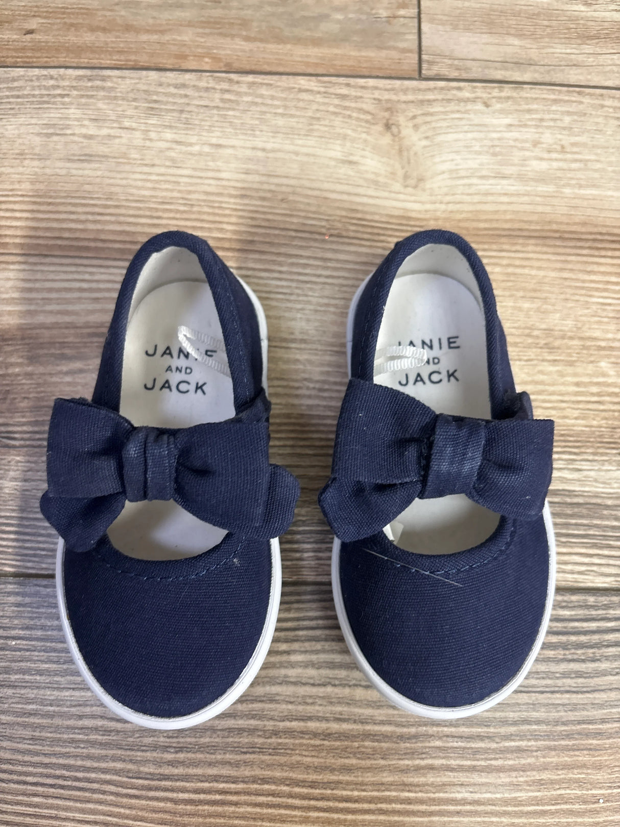 Janie & Jack Mary Jane Bow Sneaker Navy sz 5c