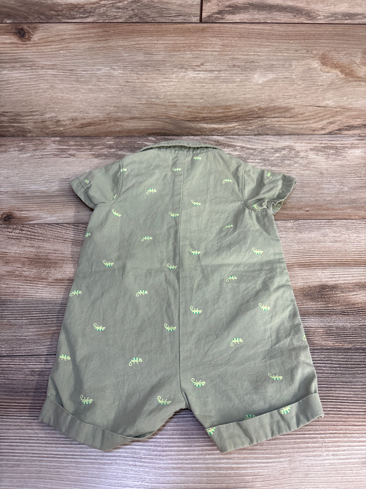 Carter's Pocket Romper Green sz 6m