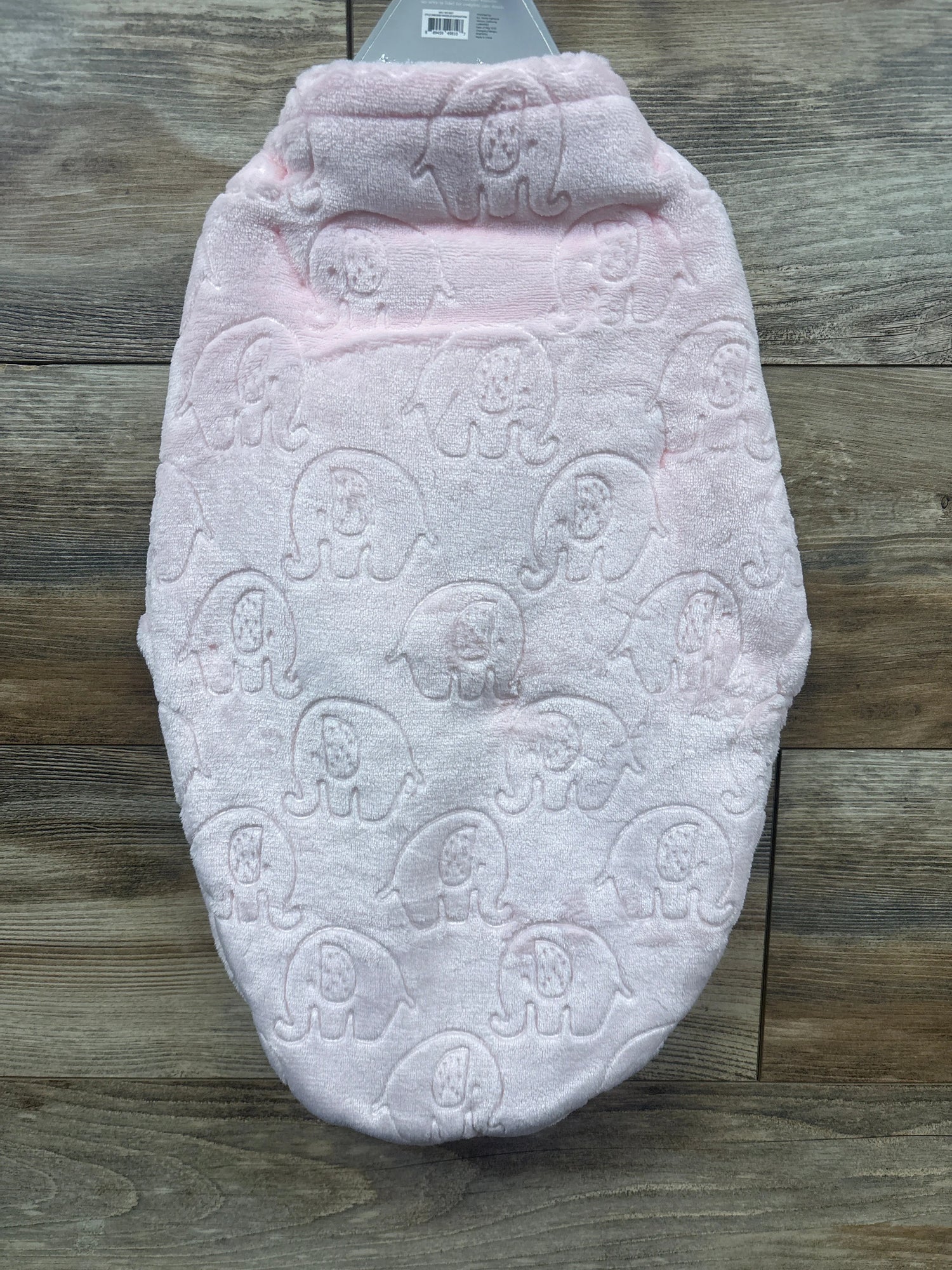 NEW Amongst The Clouds Plush Elephant Swaddle Wrap Pink sz 0-3m