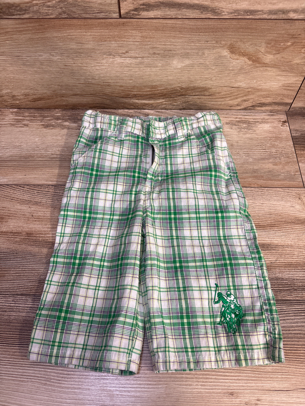 U.S. Polo Assn. Plaid Pants Green sz 4T