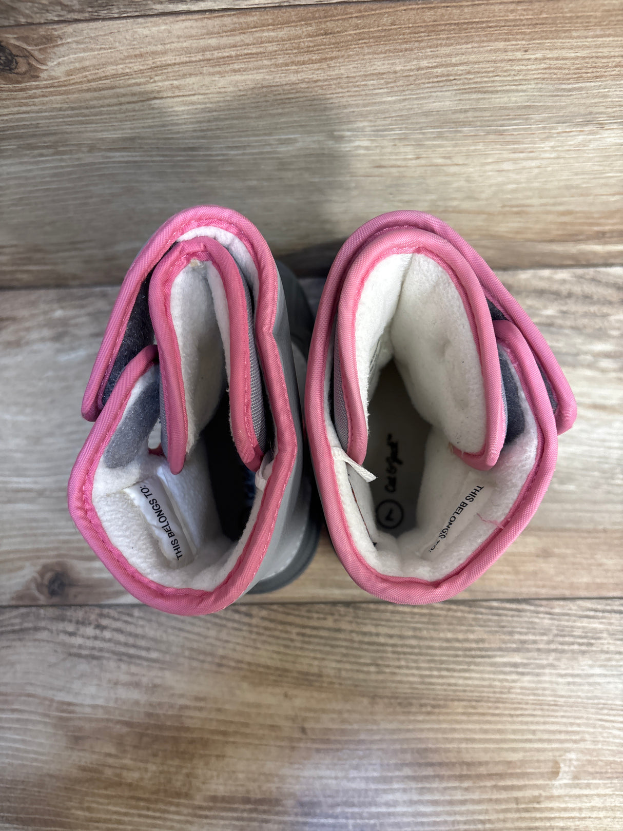 Cat & Jack Lenny Winter Snow Boots Grey sz 7c