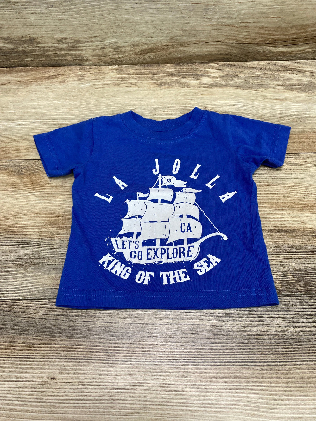 Cotton Heritage King Of The Sea Shirt Blue sz 6m - Me n Mommy To Be