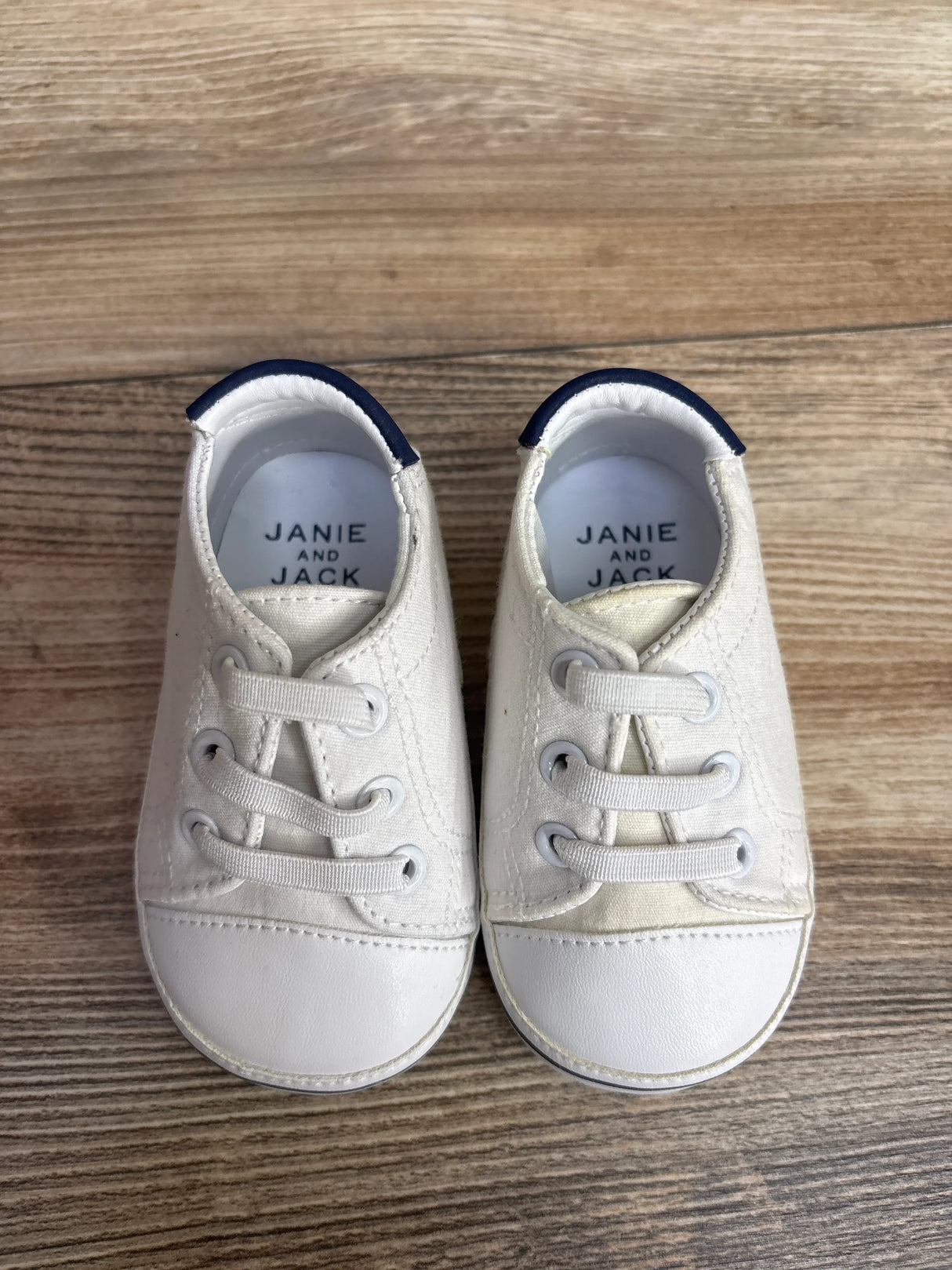 Janie & Jack Boat Shoes White sz 4c