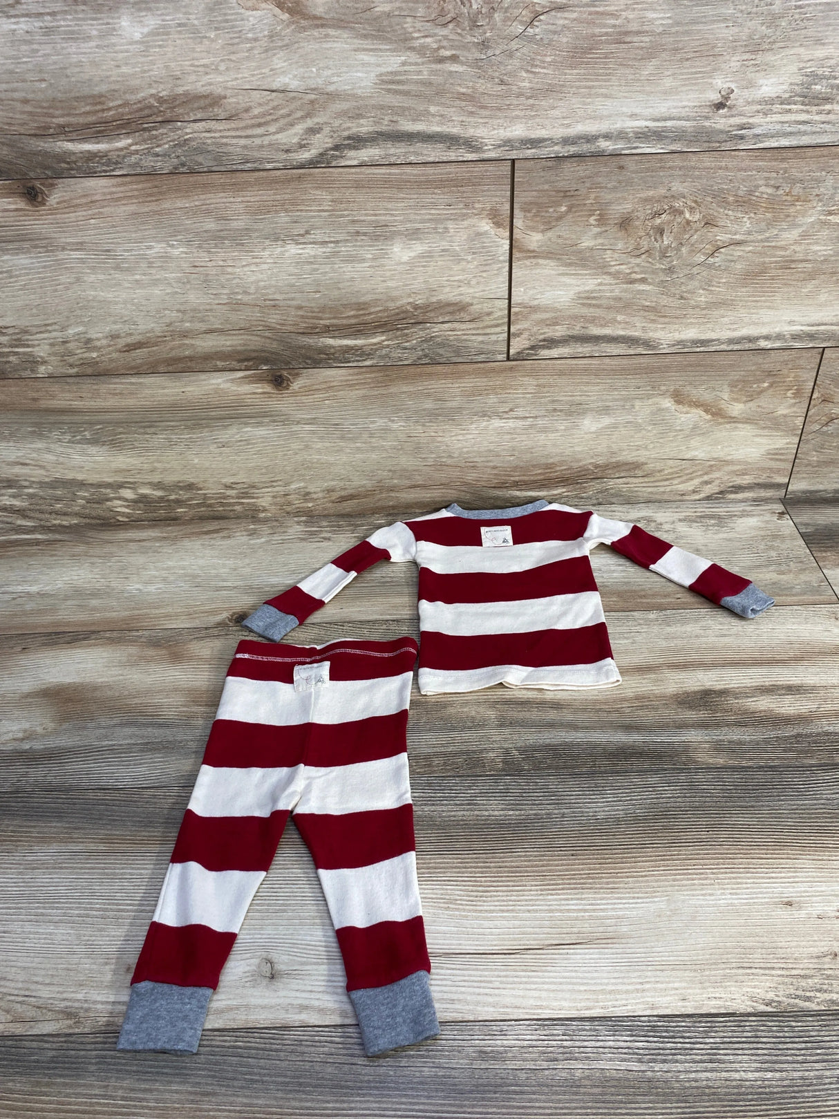 Burt's Bees Baby 2pc Striped Set White sz 3-6m