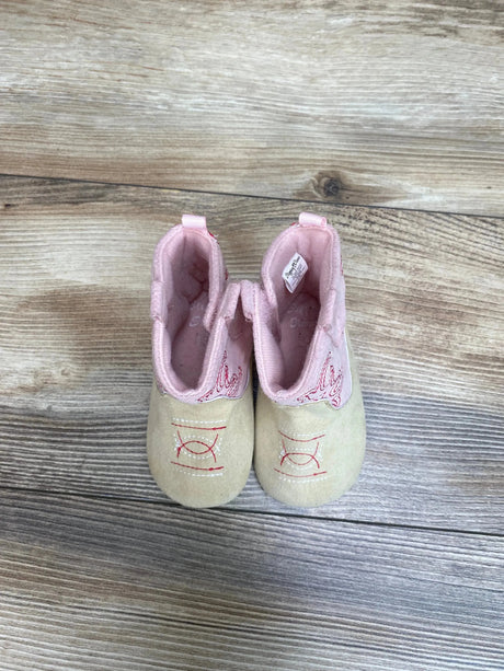 Stepping Stones Western Crib Booties Pink sz 9-12m - Me n Mommy To Be
