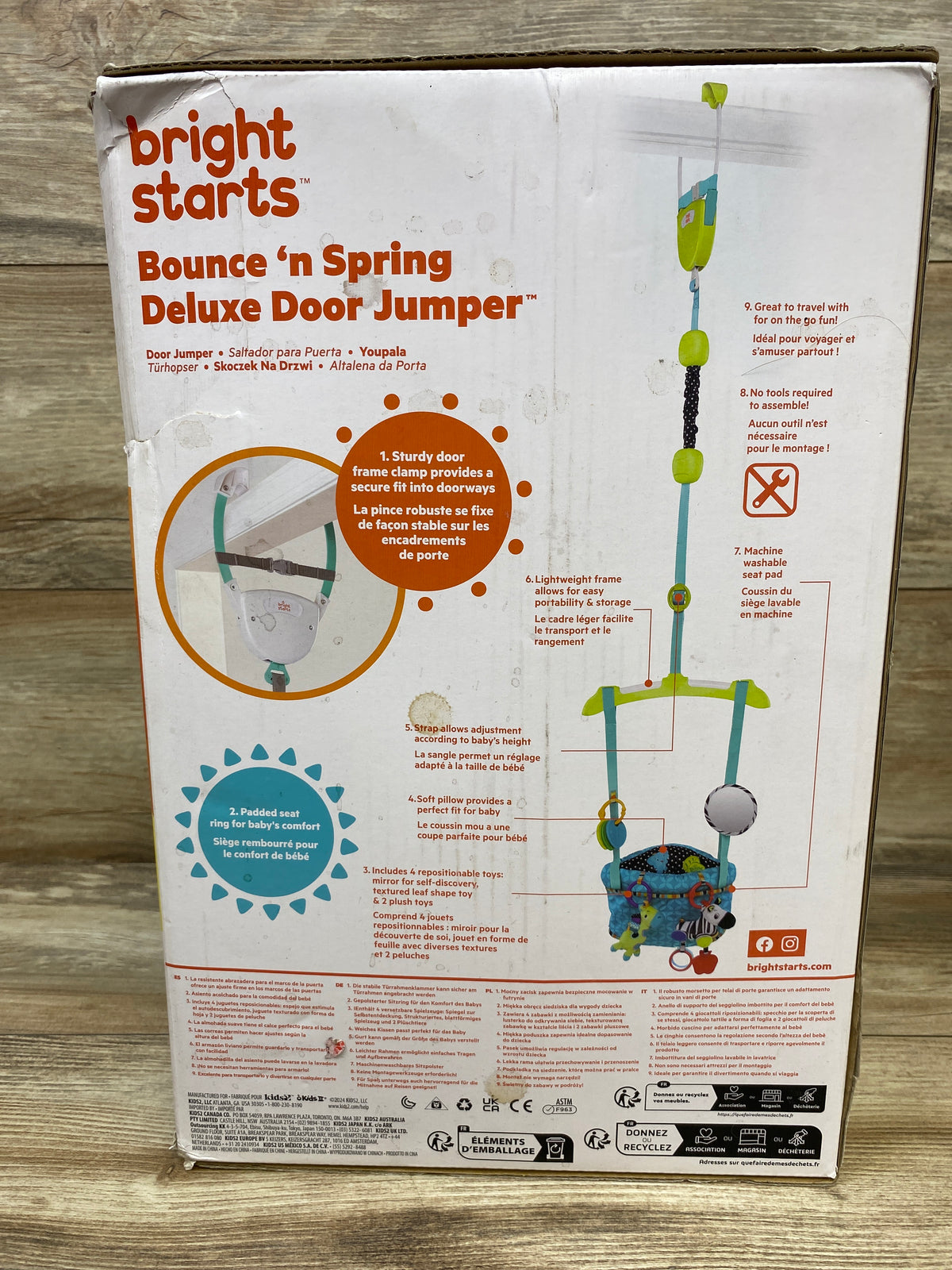 NEW Bright Starts Bounce 'N Spring Deluxe Door Jumper