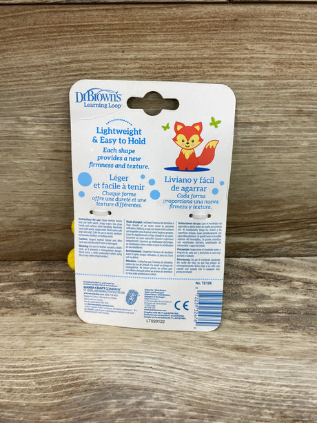 NEW Dr. Brown's Learning Loop Silicone Teething Ring - Me n Mommy To Be