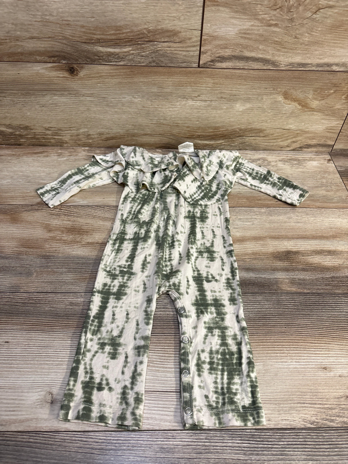 The Woods by Kate Quinn Beechwood Modal Ruffle Coverall Ivory sz 6-12m