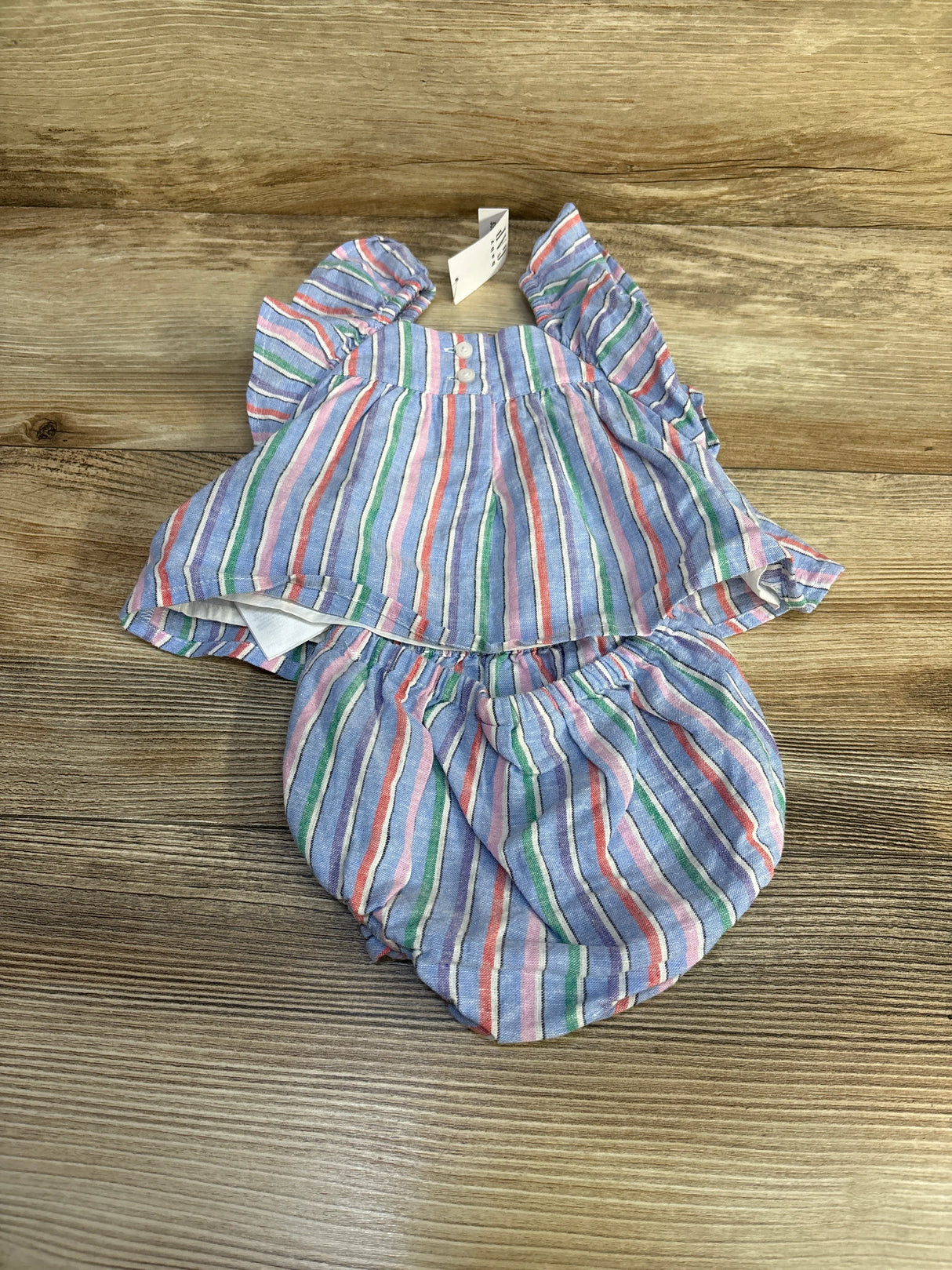 NEW Baby Gap 2pc Striped Top & Bottoms Blue sz 0-3m - Me n Mommy To Be