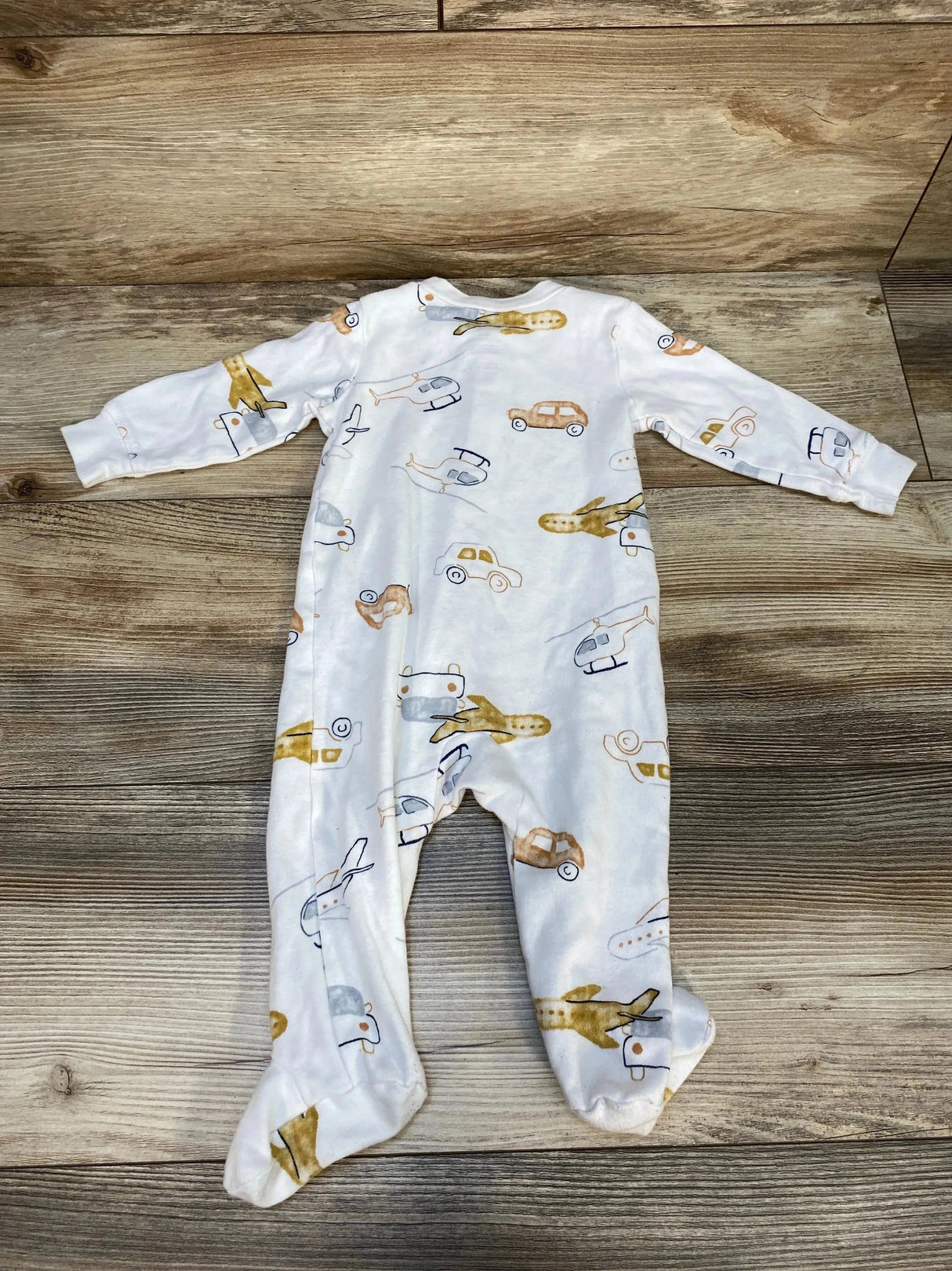 Carter's Vehicle Print Sleeper White sz 6m - Me n Mommy To Be