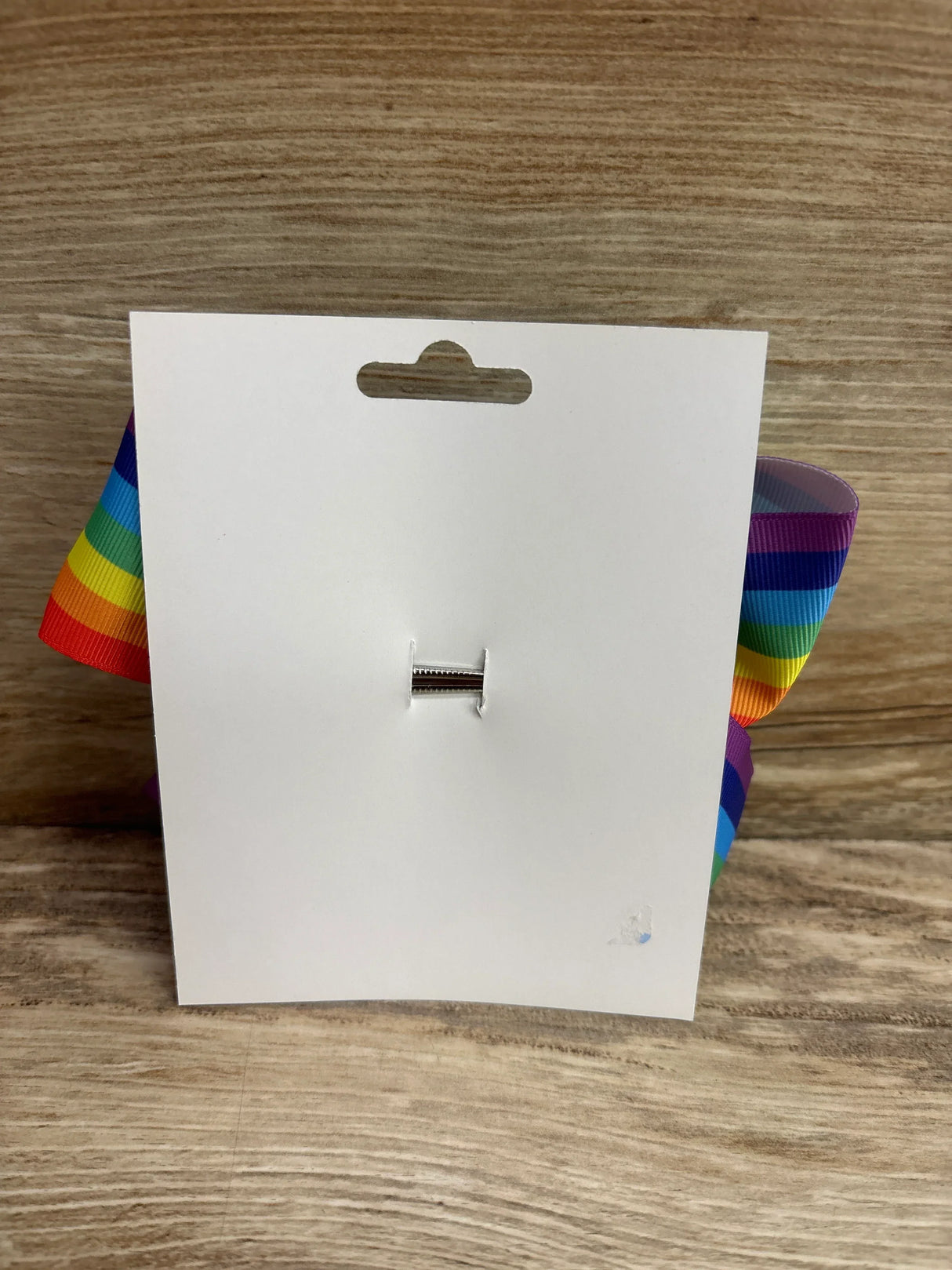 NEW Large Rainbow Striped Hair Bow
