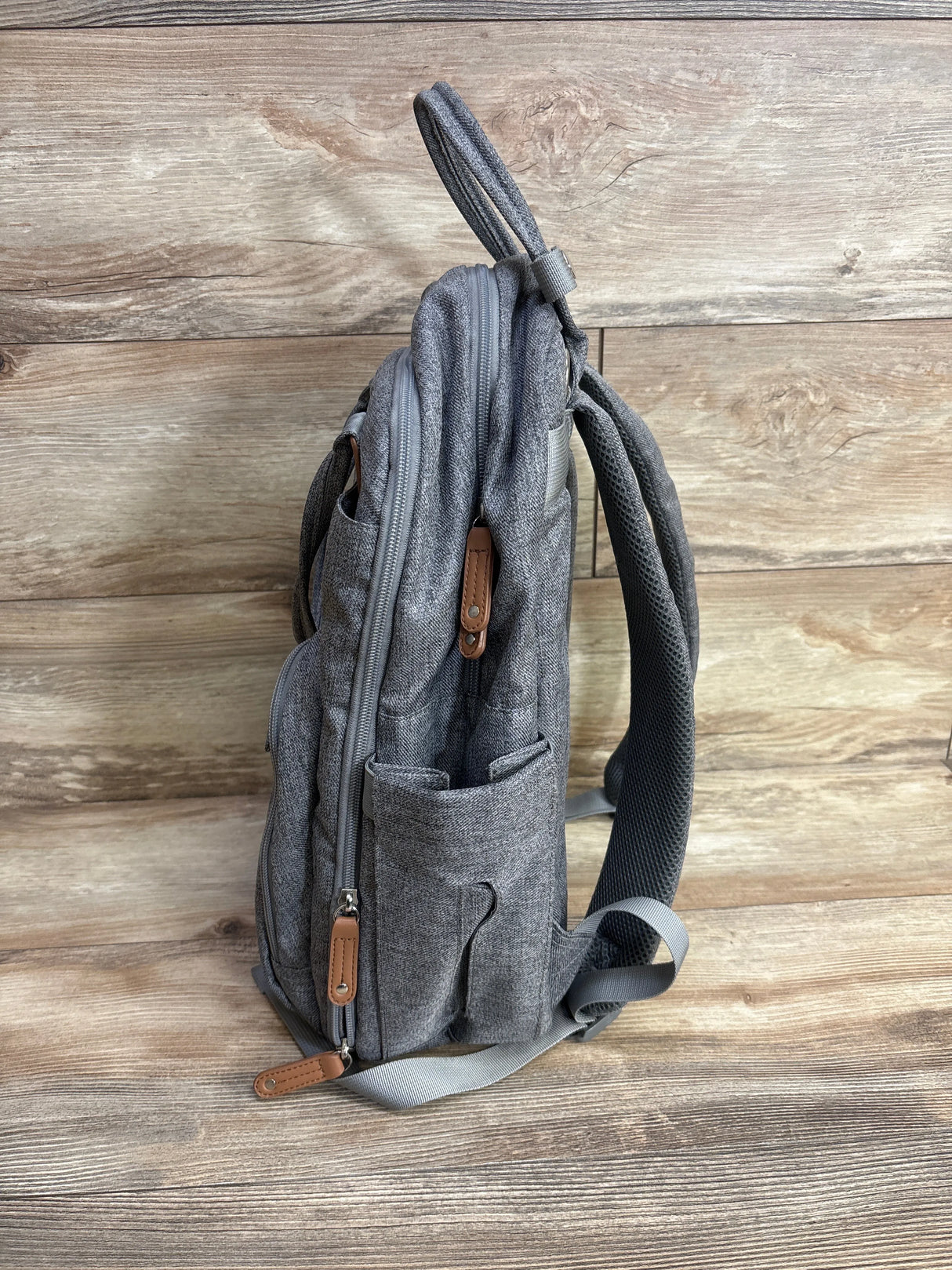 Ruvalino Diaper Bag Backpack, Grey