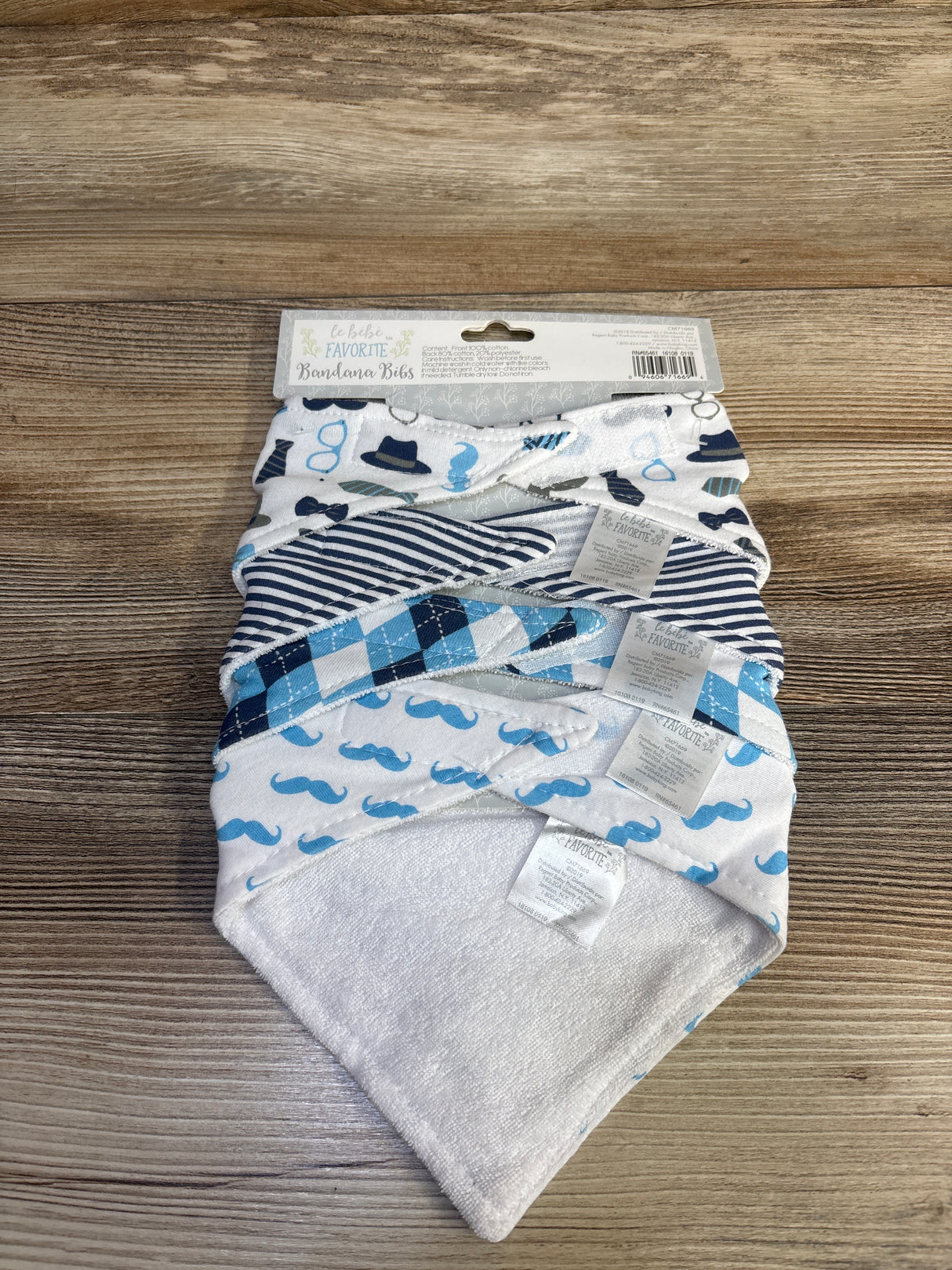 NEW Le Bebe Favorite 4pk Bandana Bibs