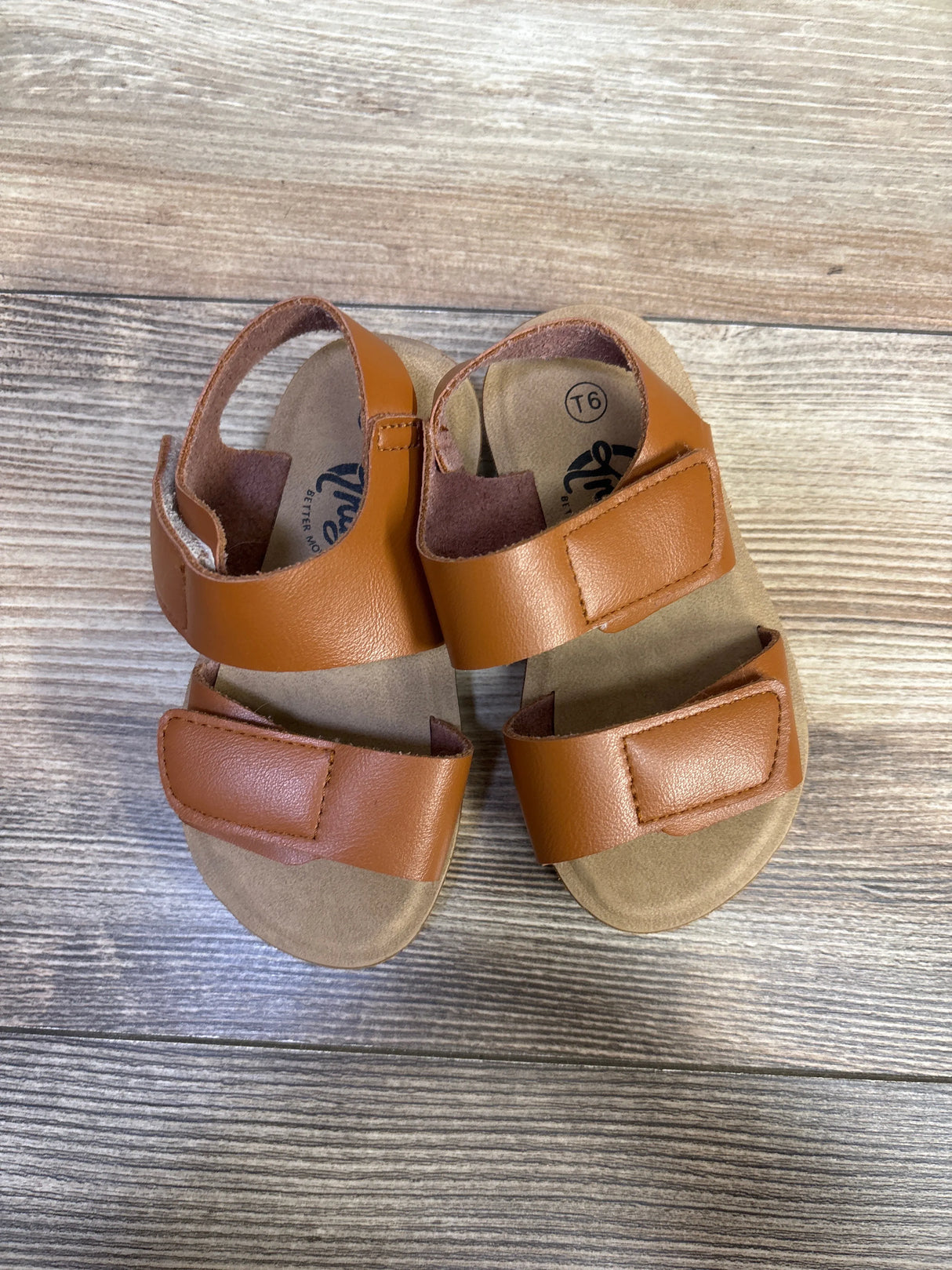 Trary Adjustable Double Strap Sandals Brown sz 6c