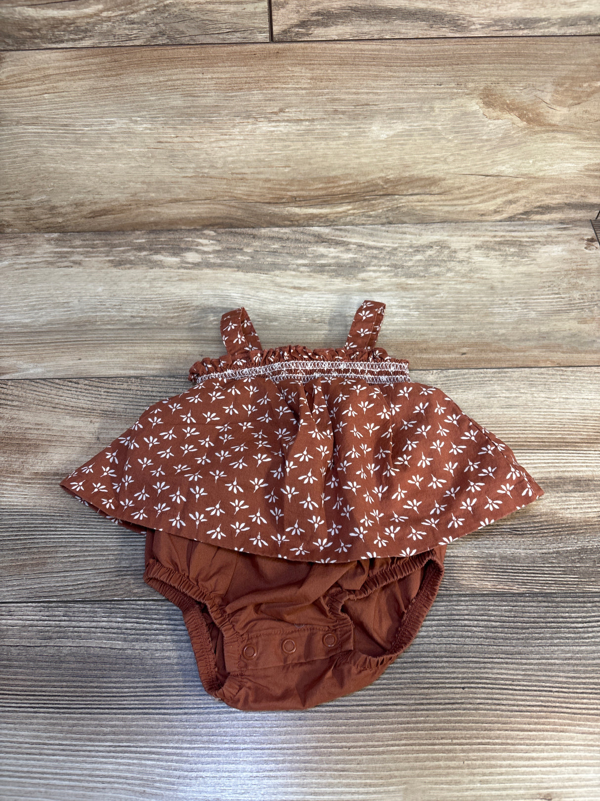 Just One You Floral Bodysuit Dress Brown sz 3m