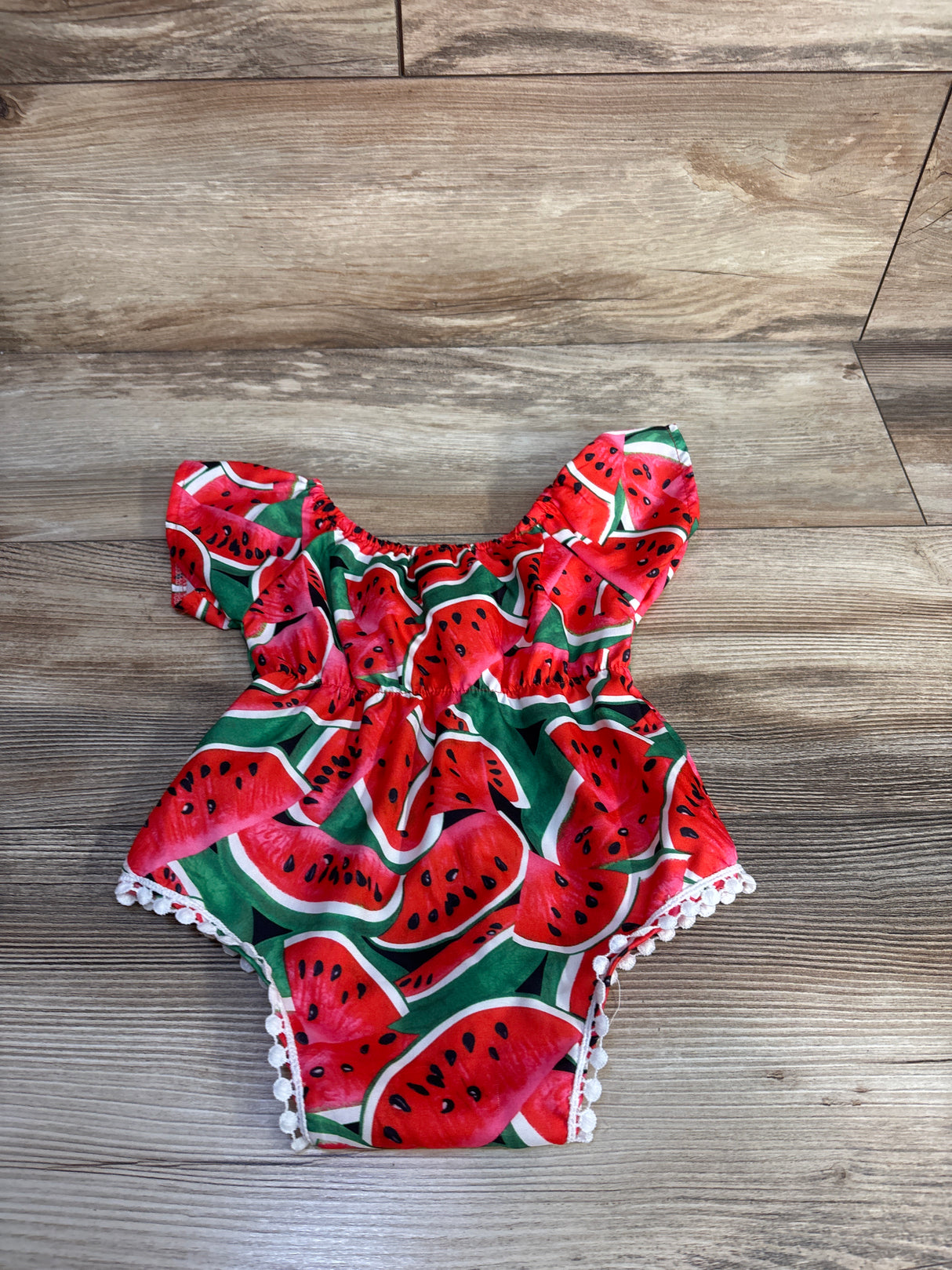Shein Watermelon Bubble Romper Red sz 6m