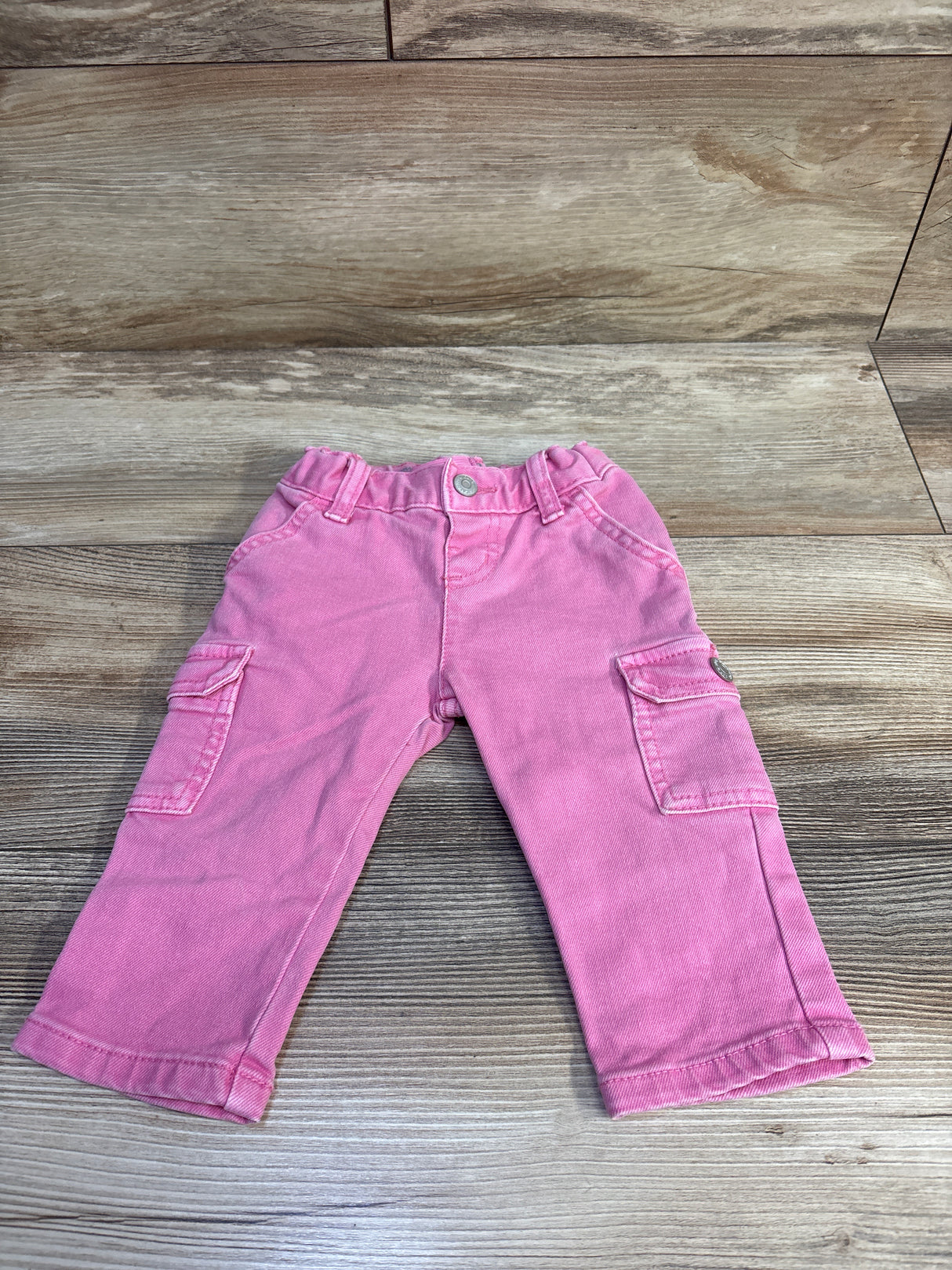 Cat & Jack Cargo Jeans Pink sz 12m