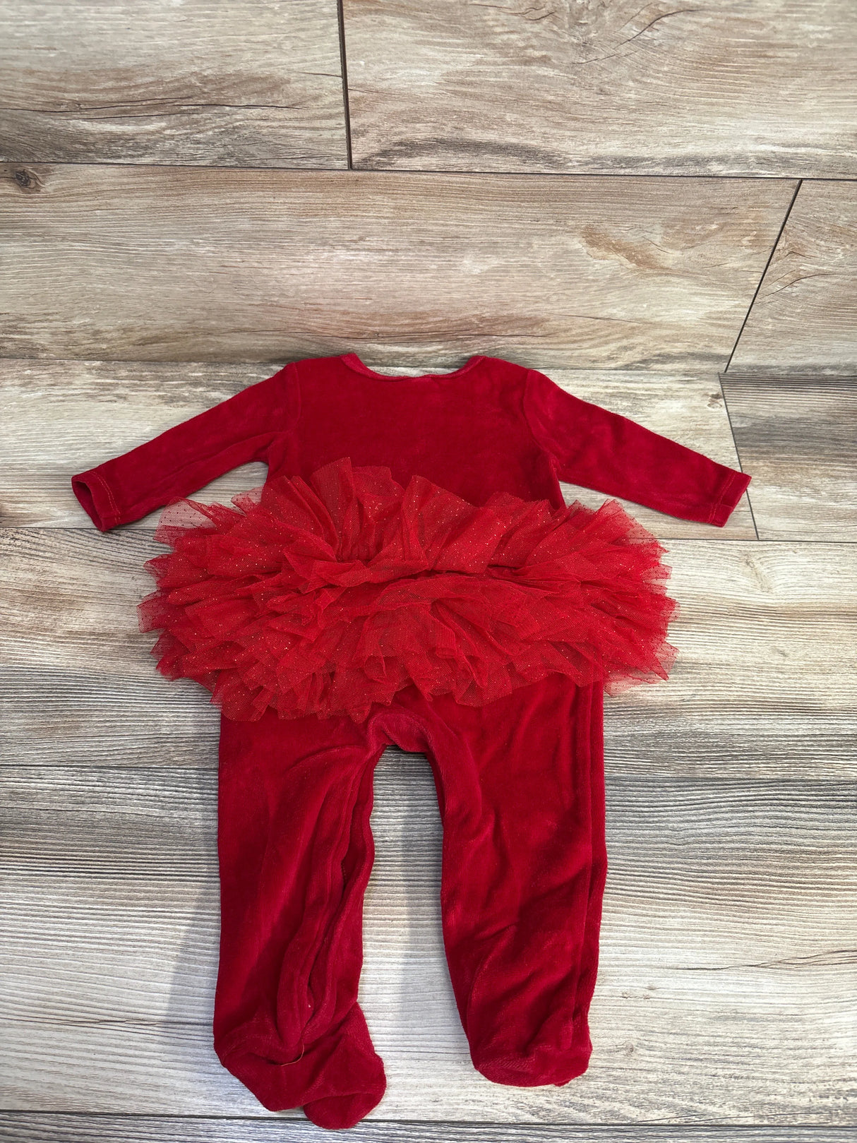 Baby Essentials Santa Tutu Coverall Red sz 9m