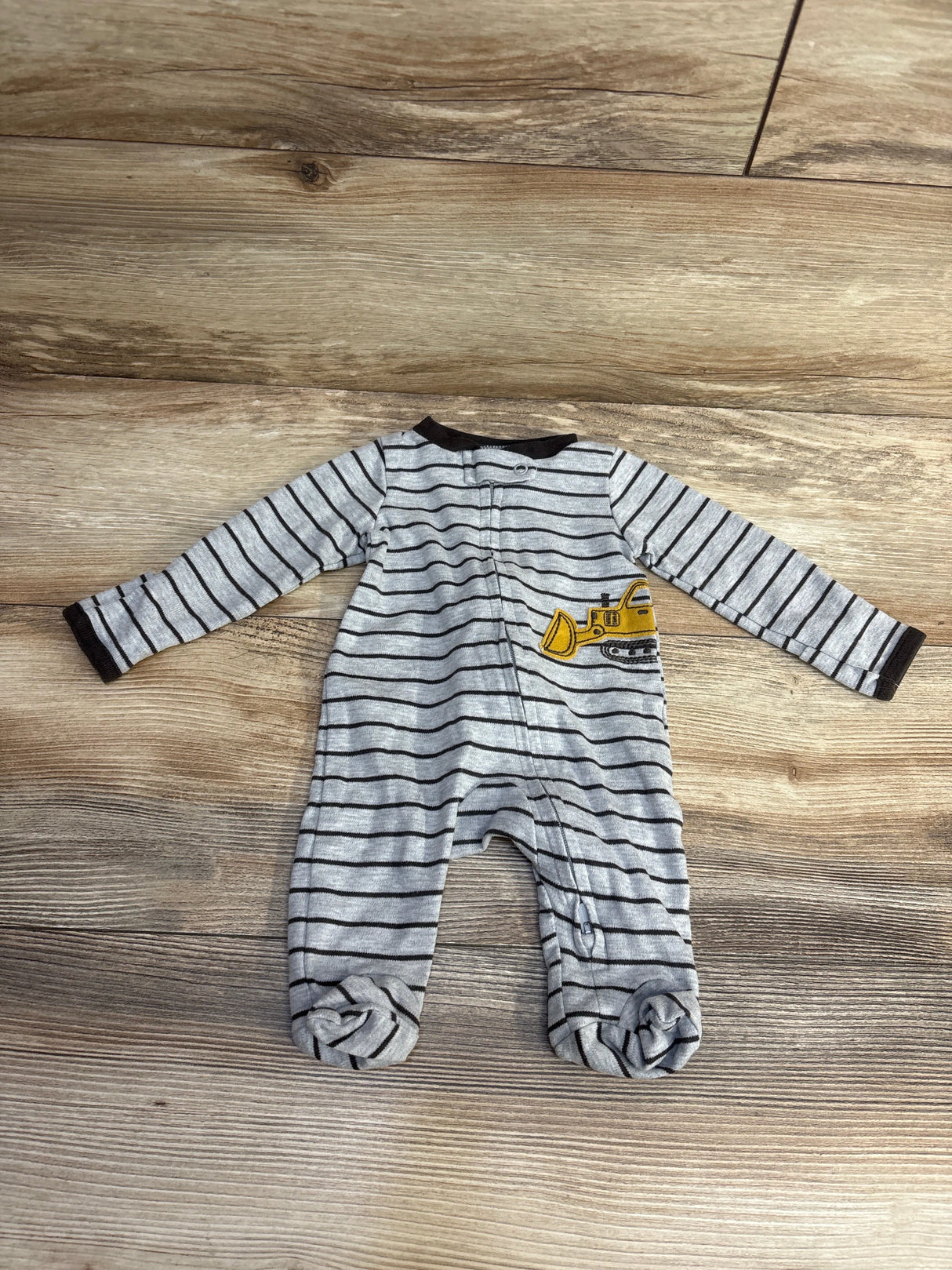 Carter's Truck Striped Sleeper Grey sz Newborn