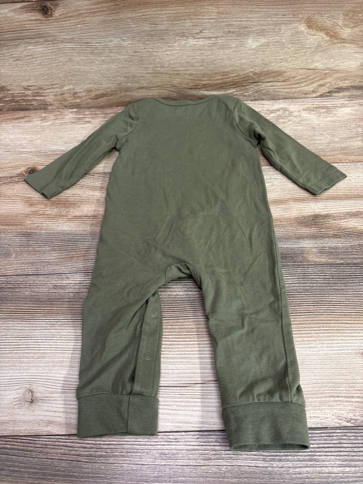 Cat & Jack All Smiles Coverall Green sz 6/9m