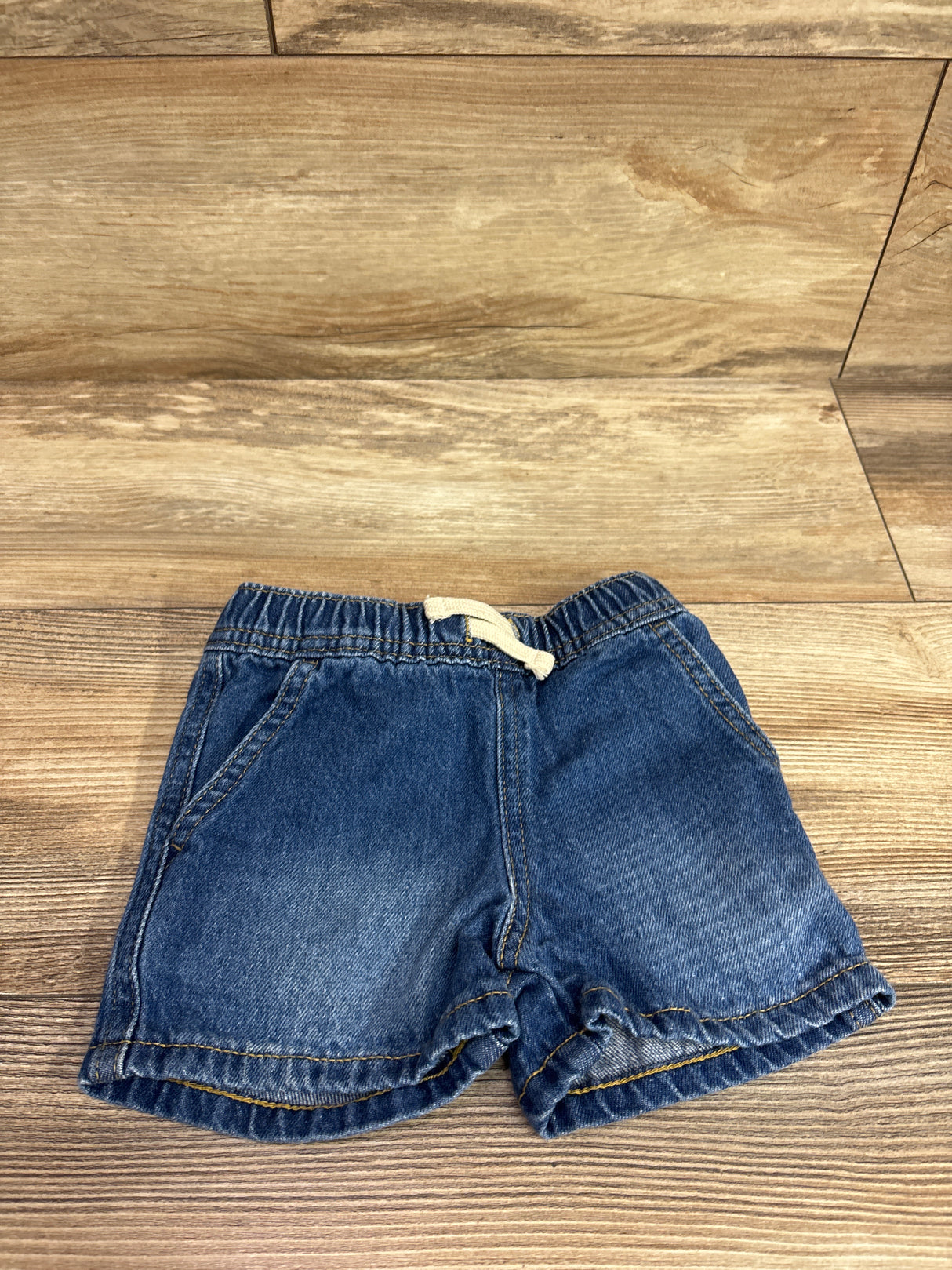 Cat & Jack Denim Drawstring Shorts Blue sz 12m