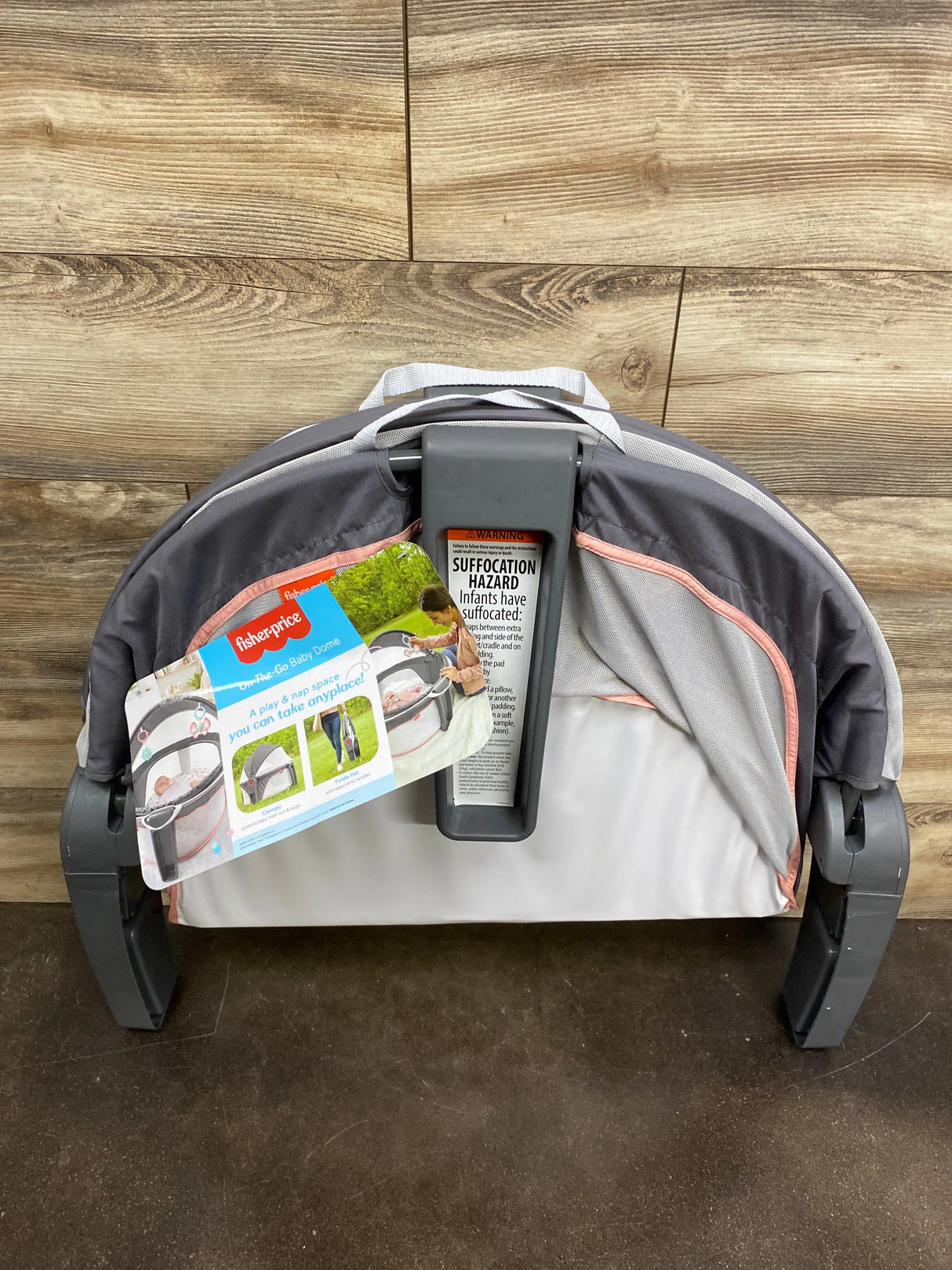 NEW Fisher Price On-The-Go Baby Dome in Pink Pacific Pebble - Me n Mommy To Be