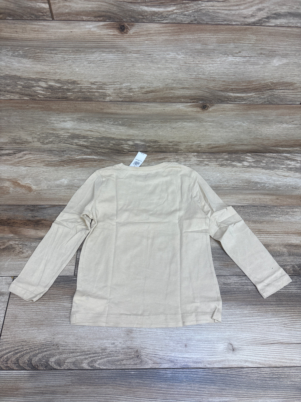 NEW Old Navy Animal Band Long Sleeve Shirt Cream sz 5T