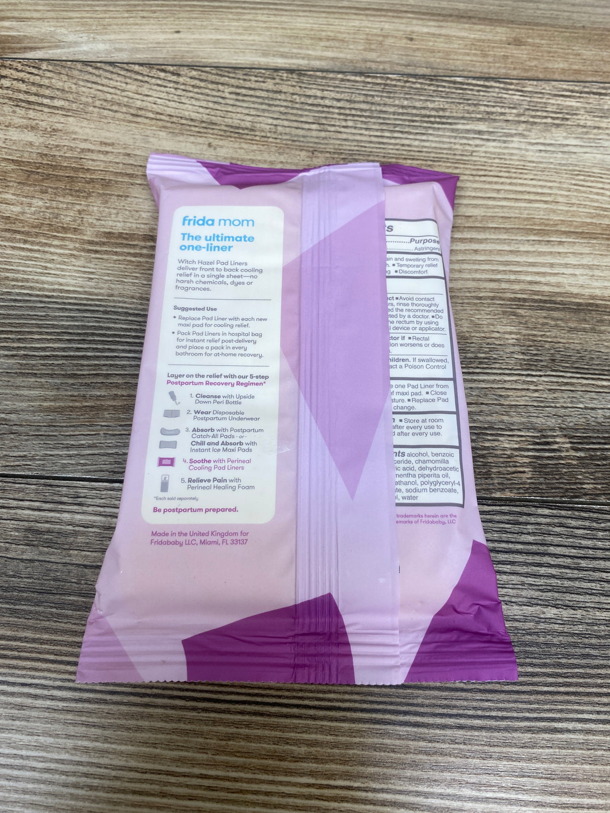 NEW Frida Mom Perineal Witch Hazel Cooling Pad Liners - 24ct