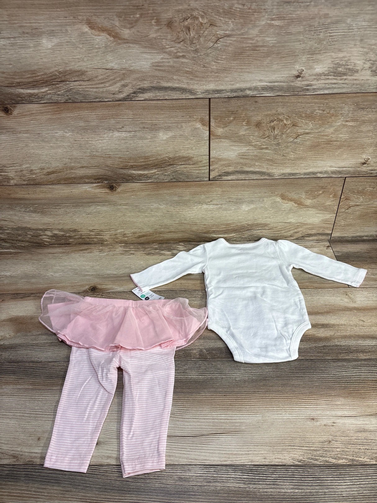 NEW Carter's 2pc Daddy's Little Princess Bodysuit & Tulle Leggings White sz 6m