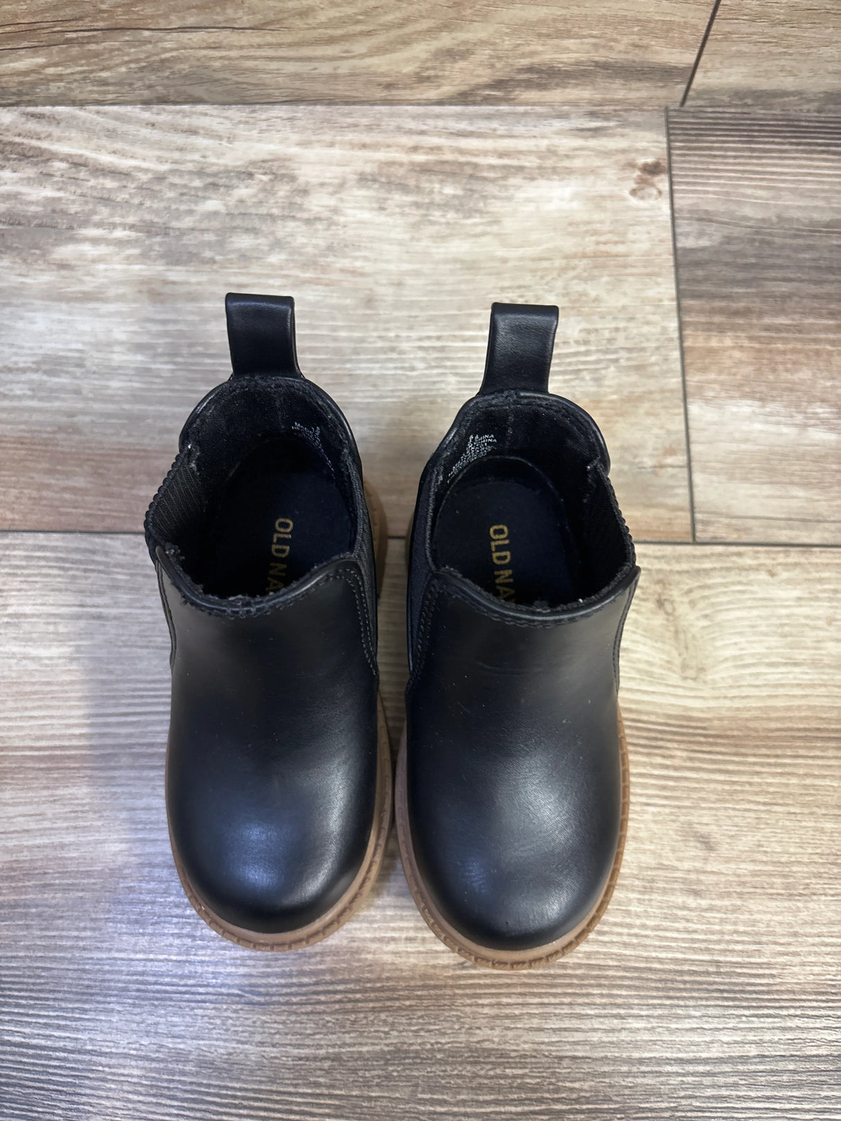 Old Navy Faux Leather Chelsea Boots Black sz 5c