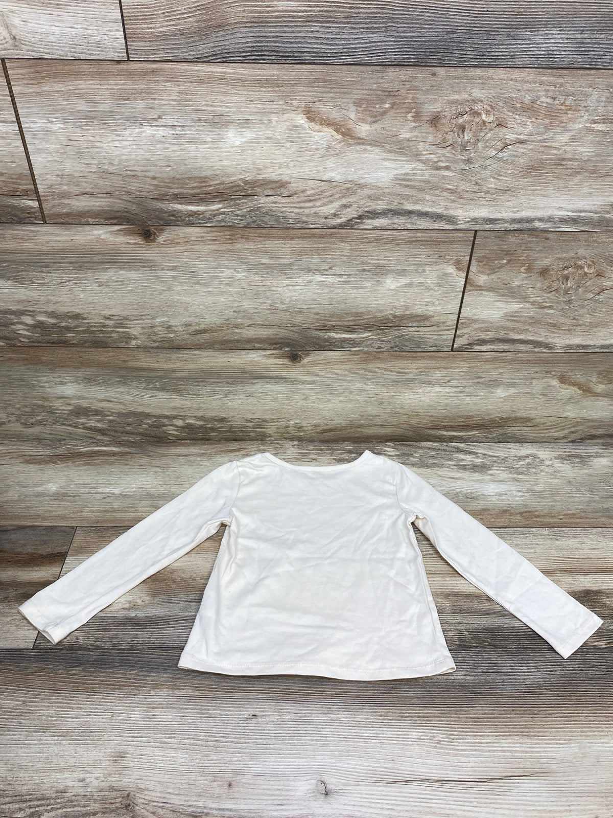Lucky Brand Long Sleeve Floral Shirt Cream sz 4T