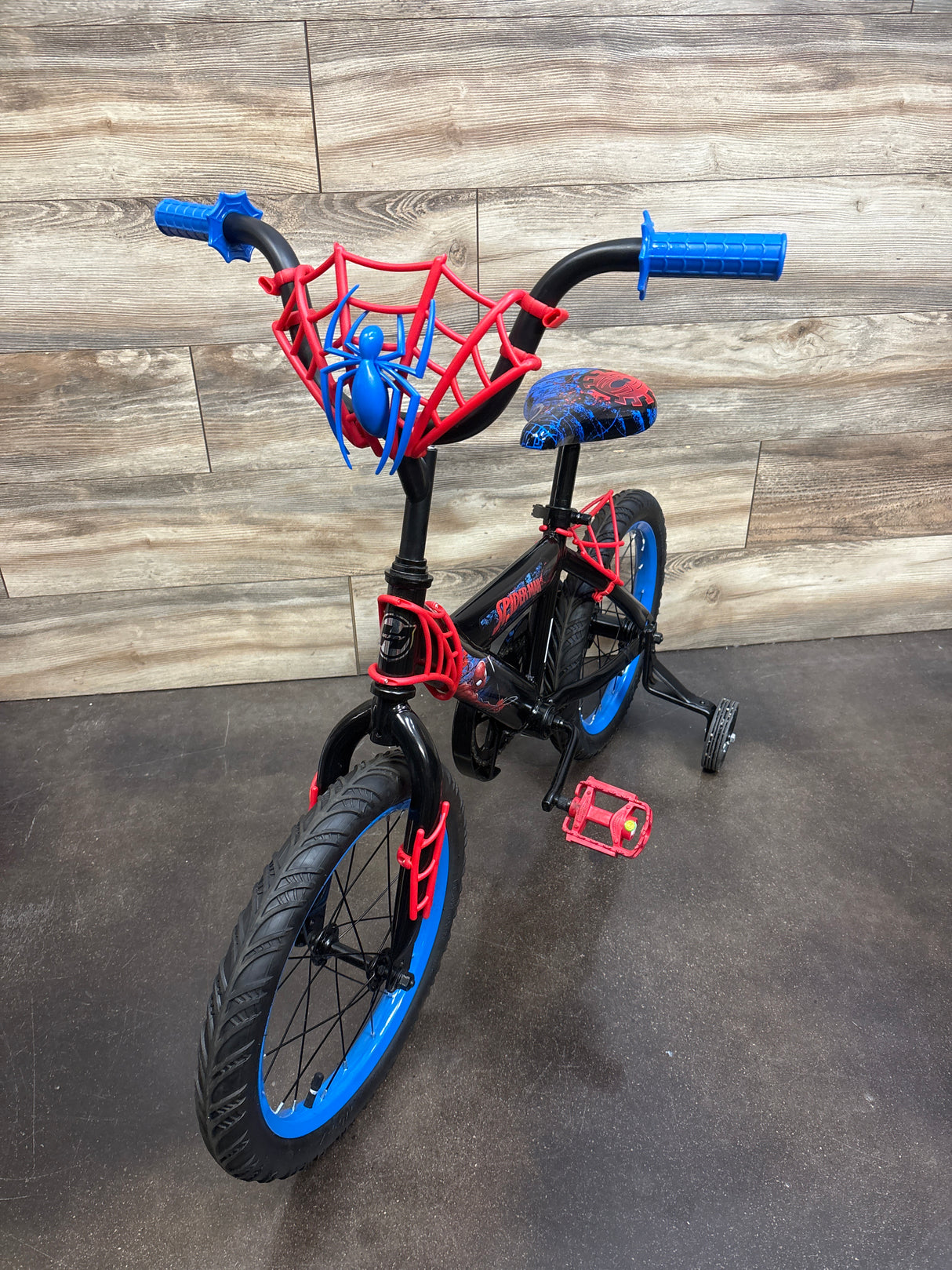Huffy Marvel Spider-Man 16'' Kids Bike with Training Wheels