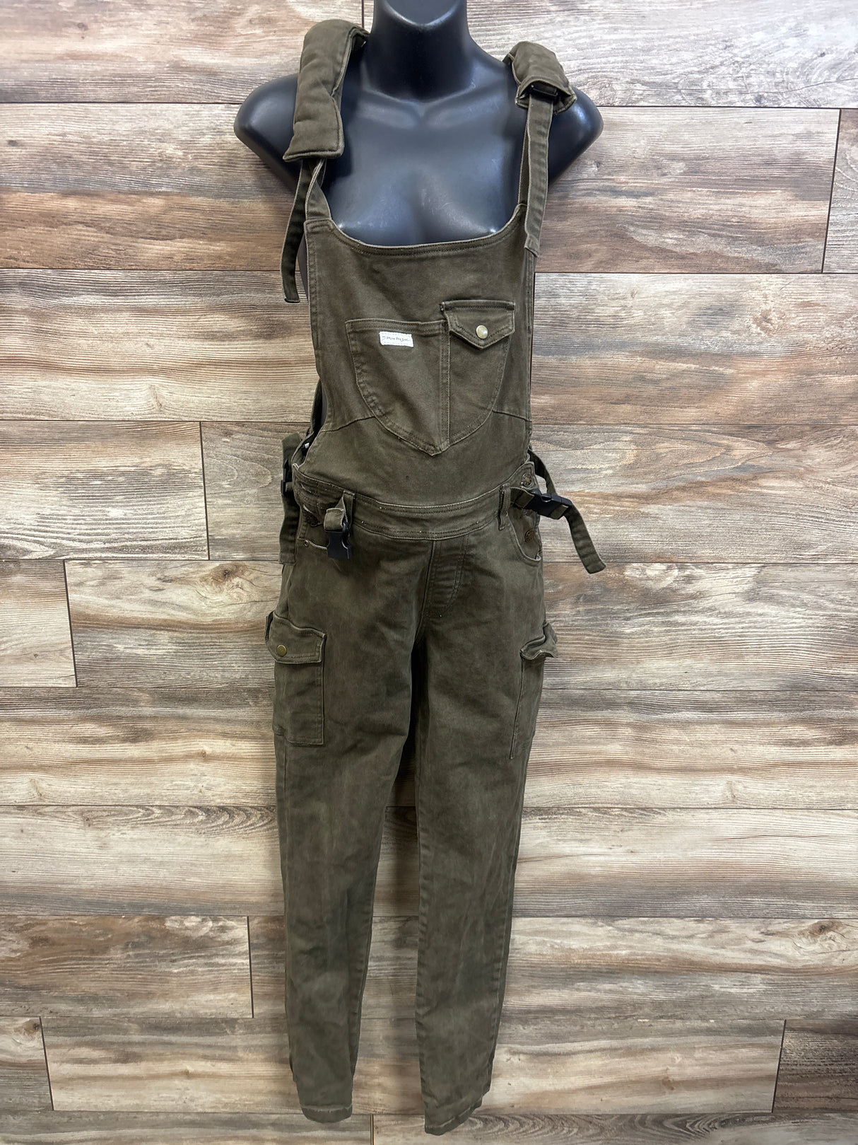 The Mumsie Baby Carrier Overalls with The Softie Shoulder Pads Olive sz Small