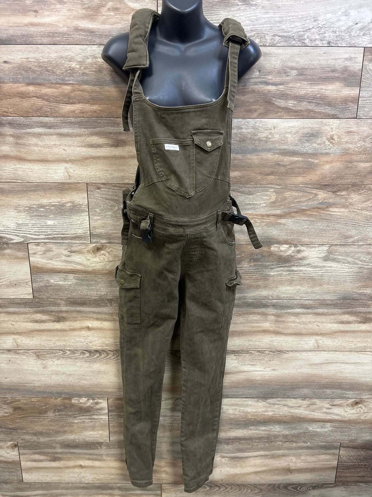 The Mumsie Baby Carrier Overalls with The Softie Shoulder Pads Olive sz Small