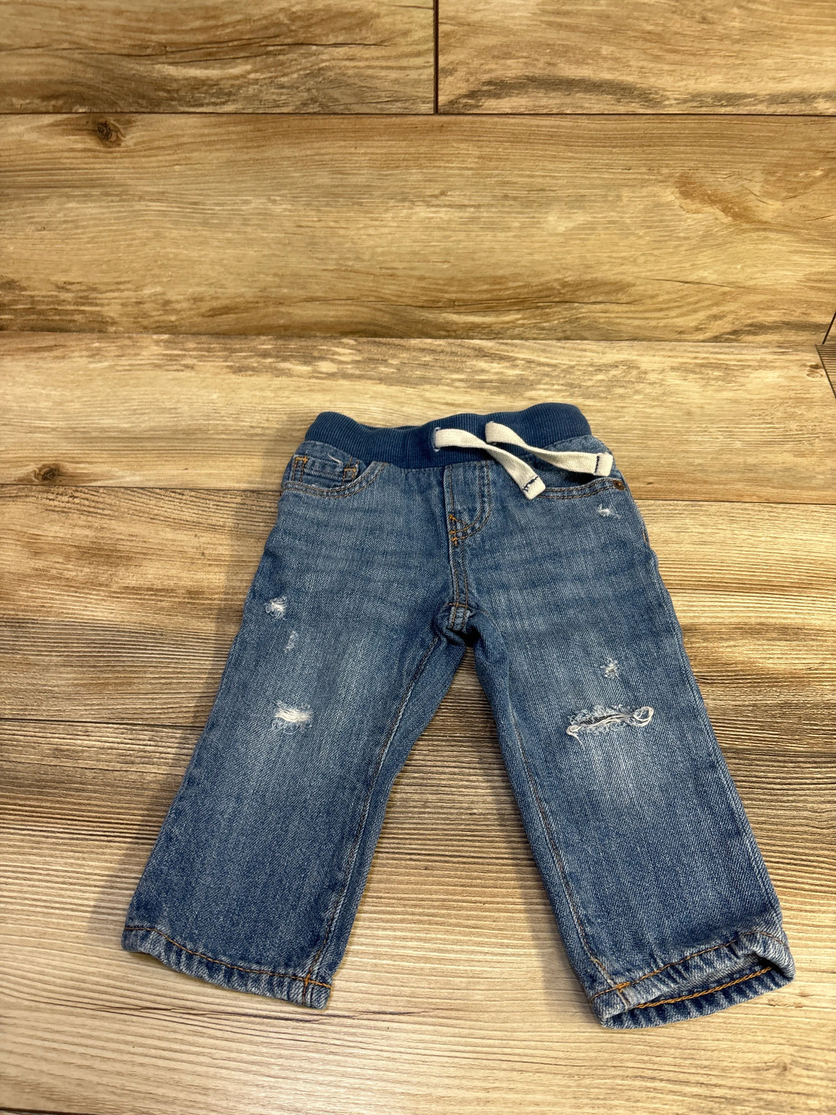 Baby Gap Drawstring Slim Jeans Blue sz 12-18m